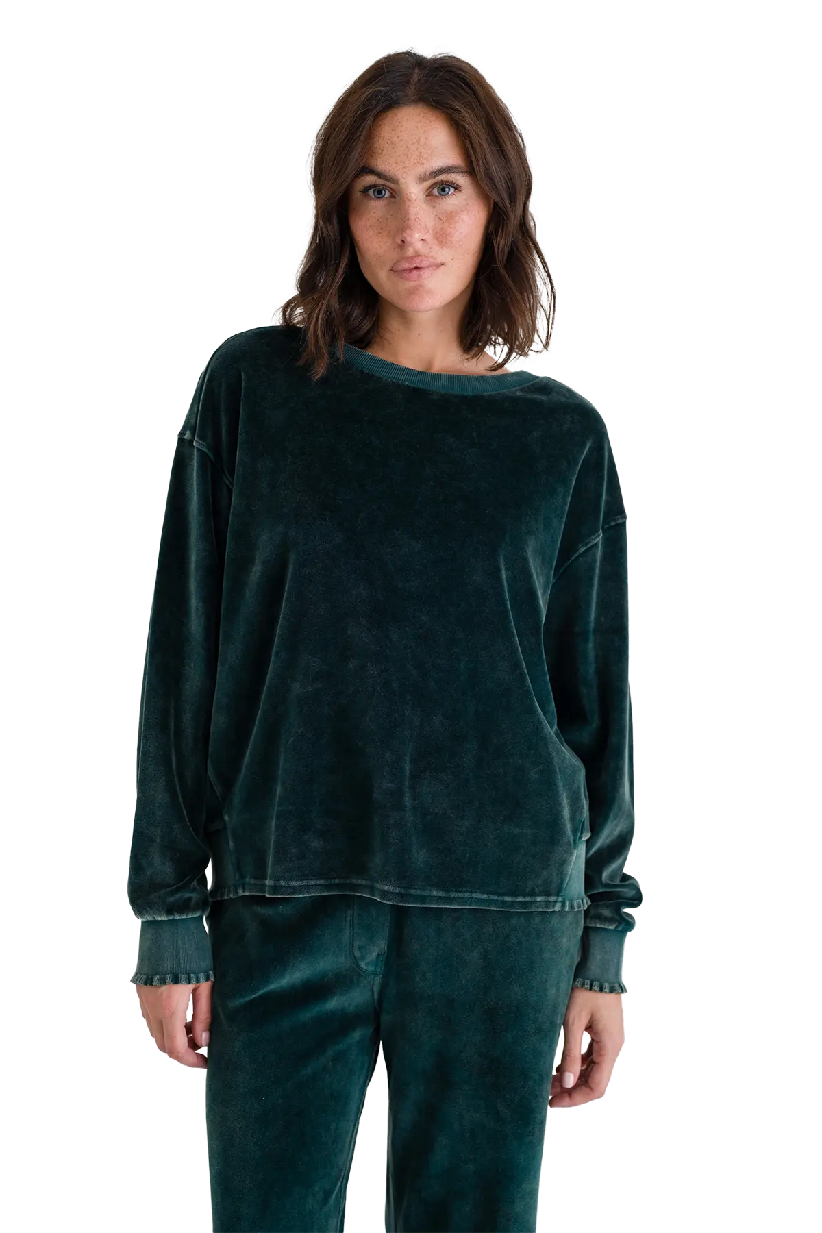 Velvet SWEATSHIRT ROSE - Love Joy Victory