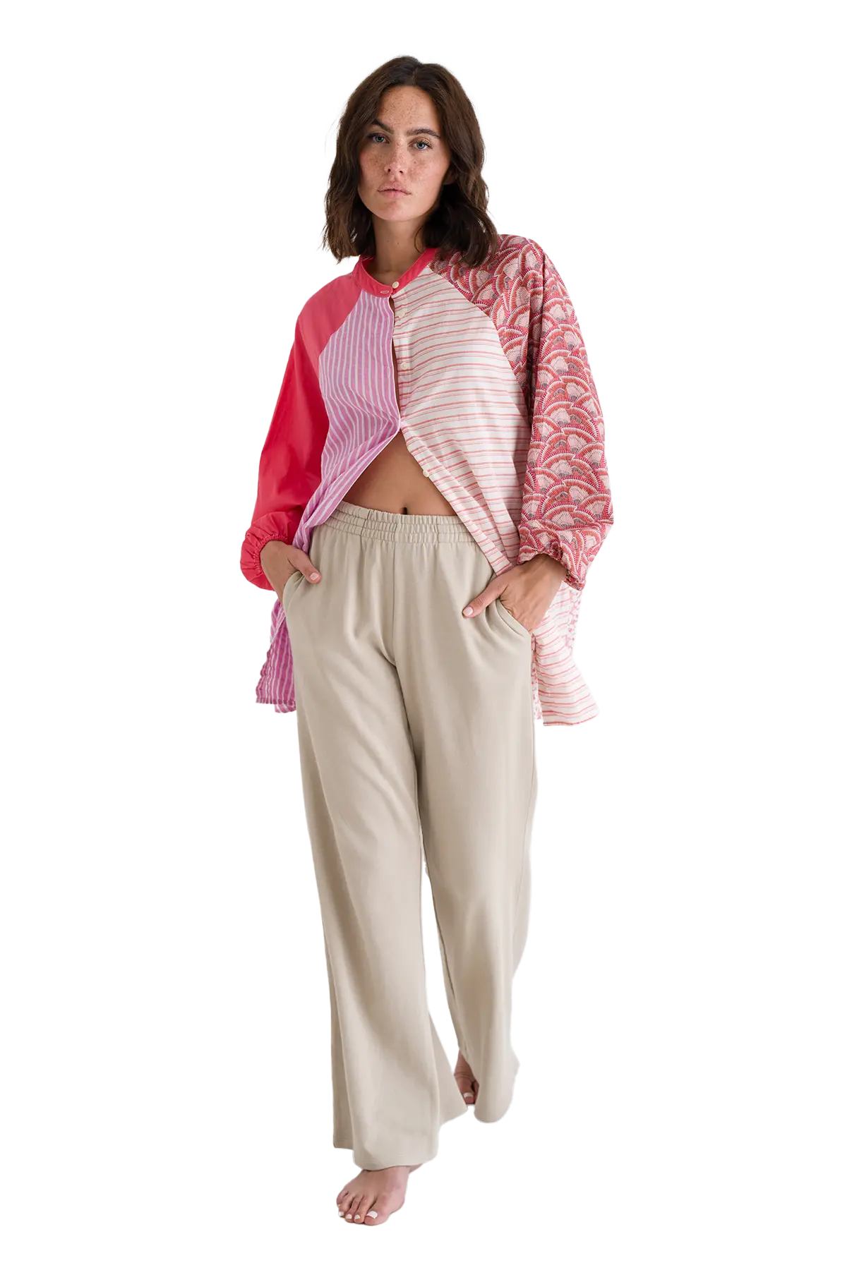RE - BIRTH PATCHWORK BLUSE PEONIA - Love Joy Victory