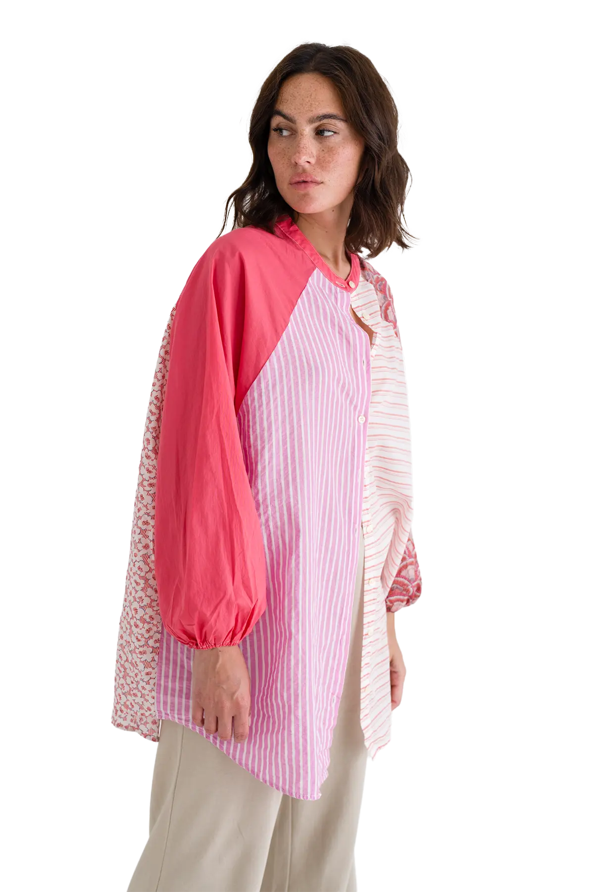 RE - BIRTH PATCHWORK BLUSE PEONIA - Love Joy Victory