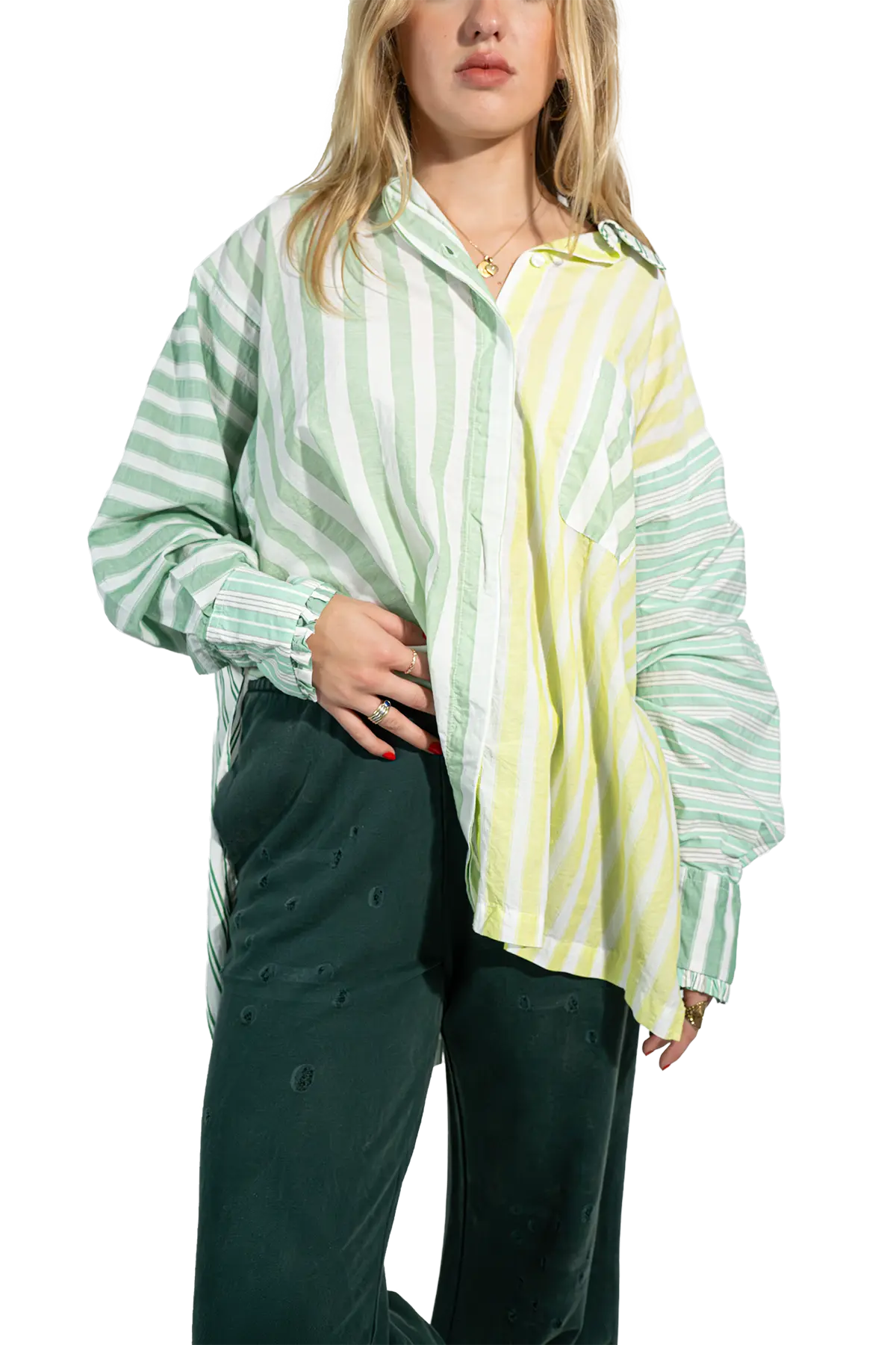 RE - BIRTH PATCHWORK BLUSE Strelitza - Love Joy Victory