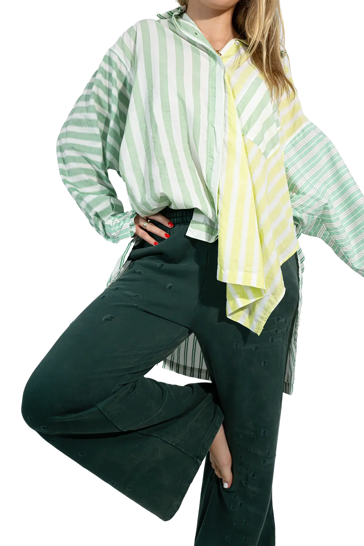 RE - BIRTH PATCHWORK BLUSE Strelitza - Love Joy Victory