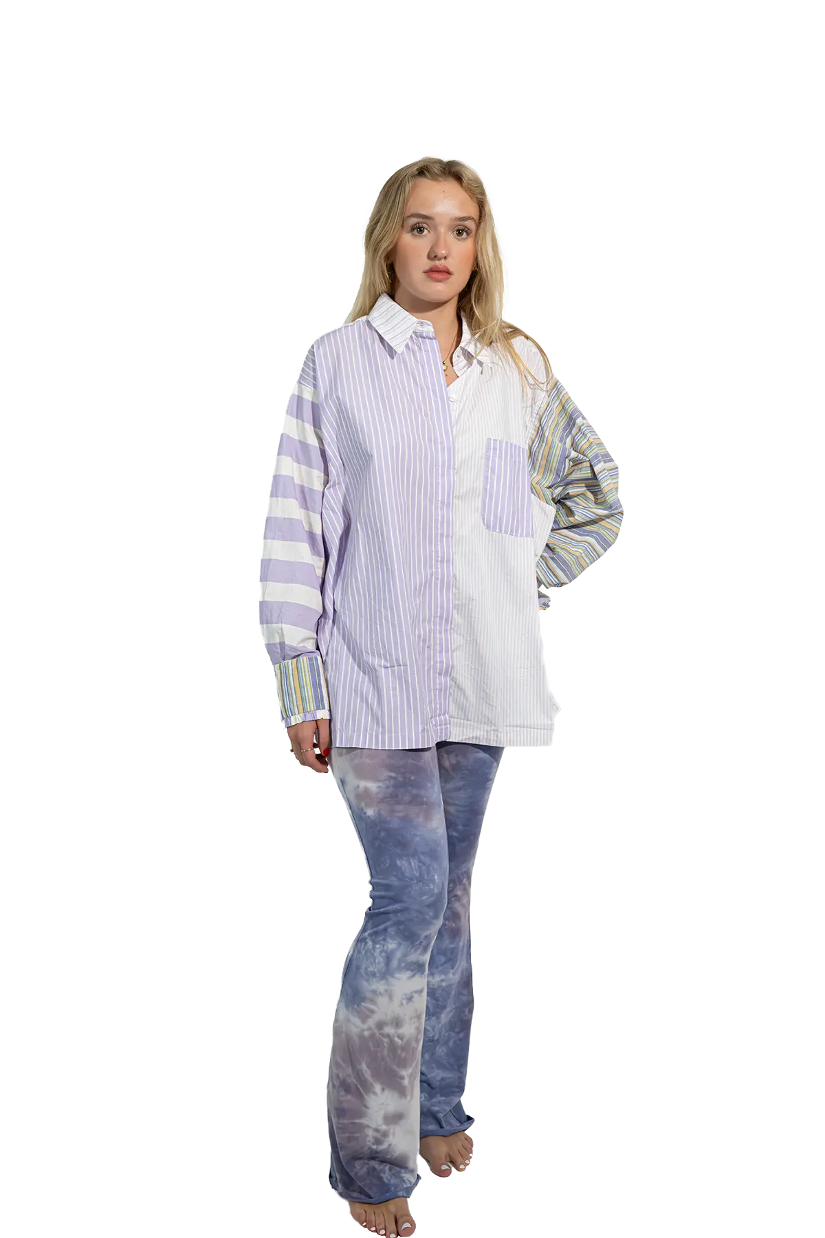 RE - BIRTH PATCHWORK BLUSE Strelitza - Love Joy Victory