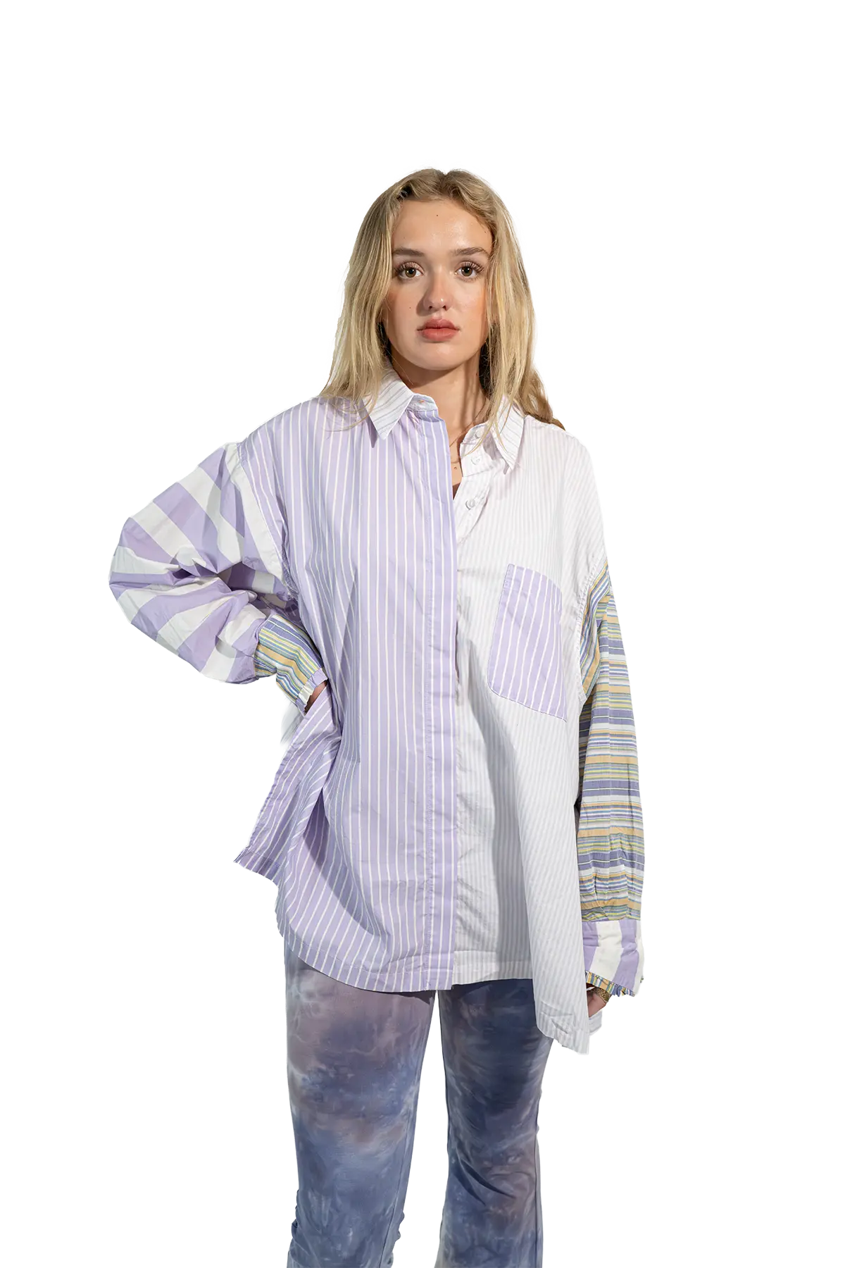 RE - BIRTH PATCHWORK BLUSE Strelitza - Love Joy Victory