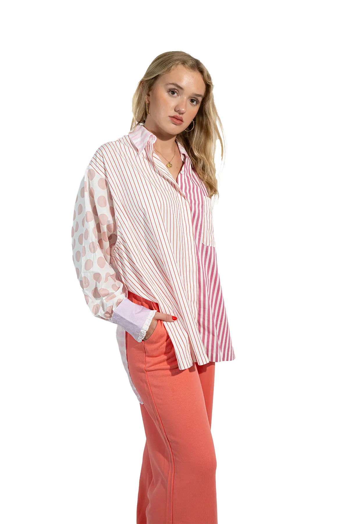 RE - BIRTH PATCHWORK BLUSE Strelitza - Love Joy Victory