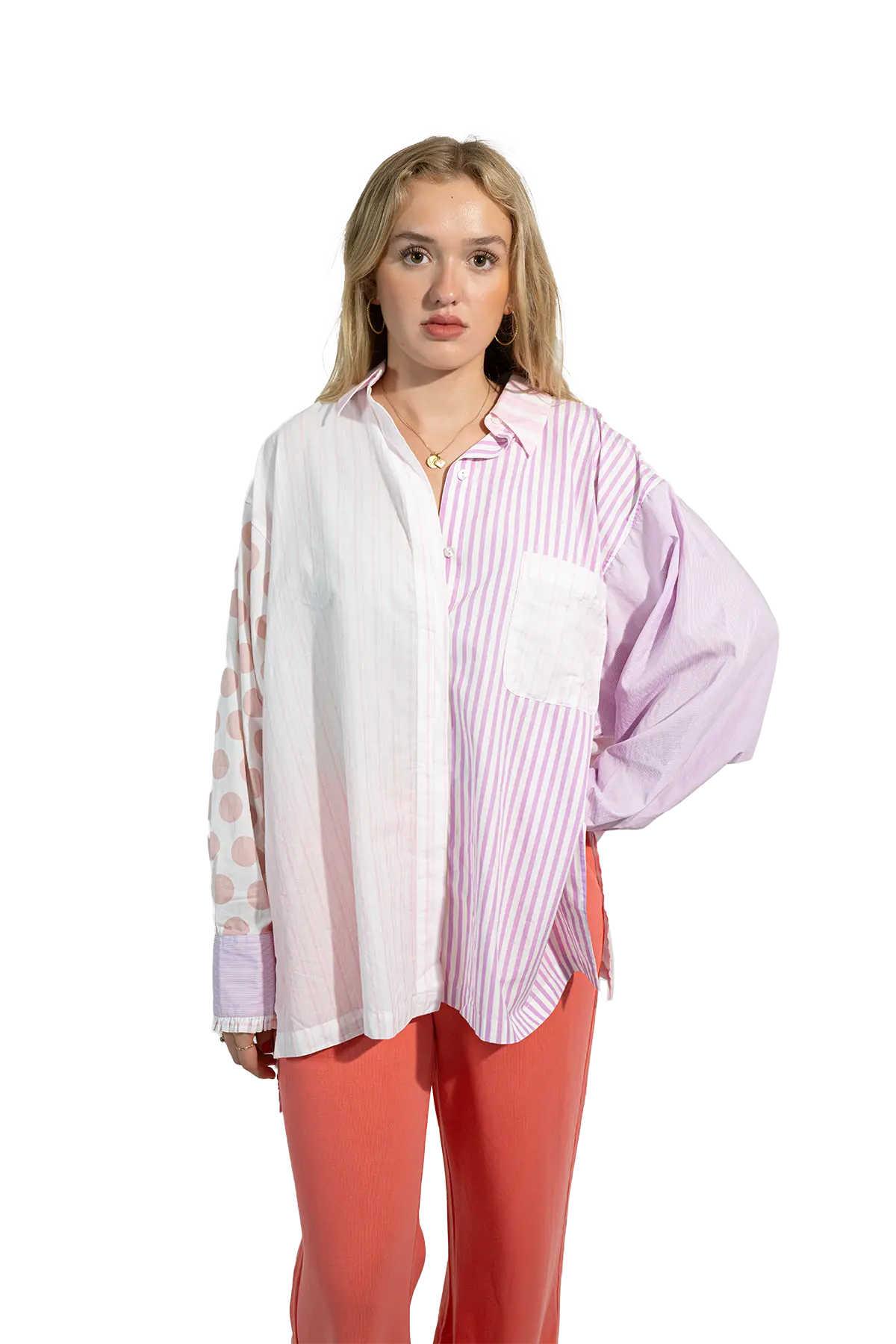 RE - BIRTH PATCHWORK BLUSE Strelitza - Love Joy Victory