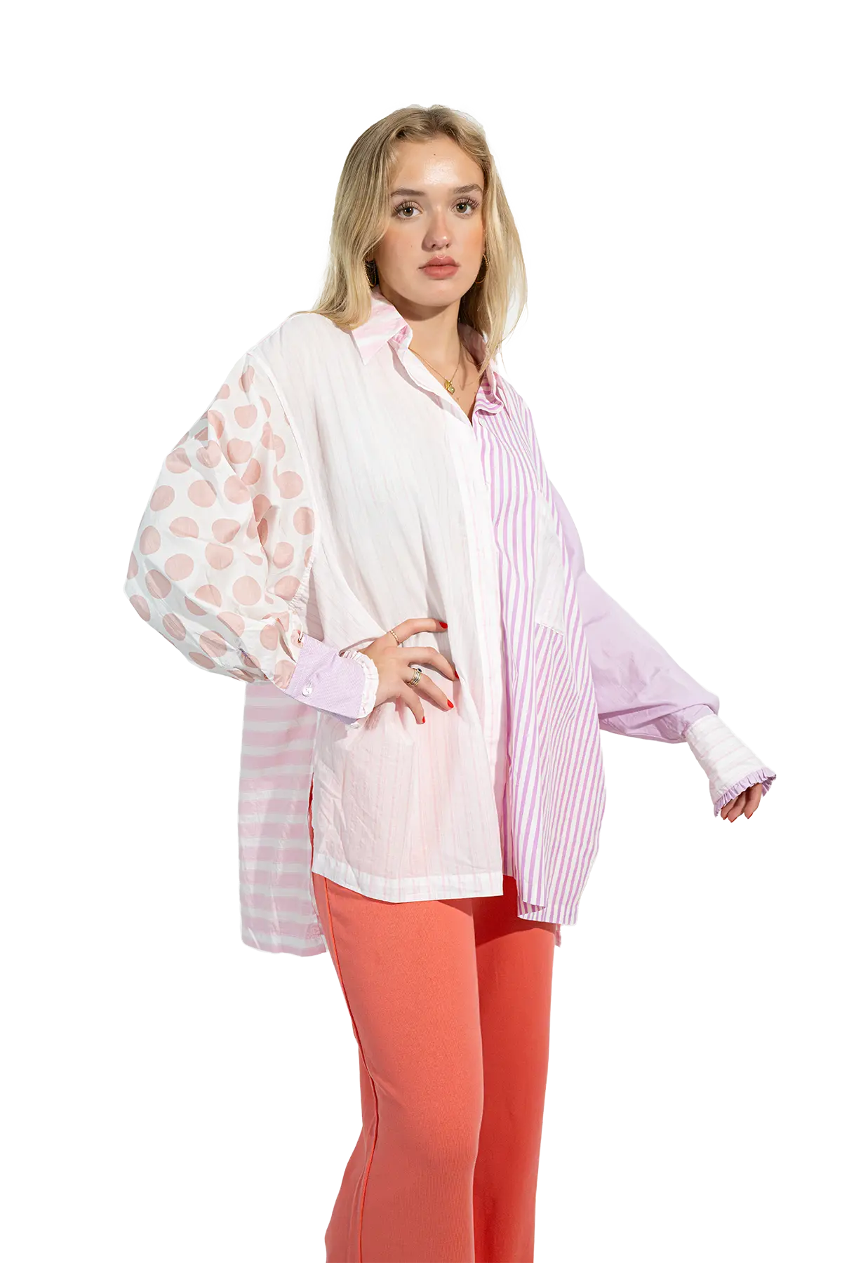 RE - BIRTH PATCHWORK BLUSE Strelitza - Love Joy Victory