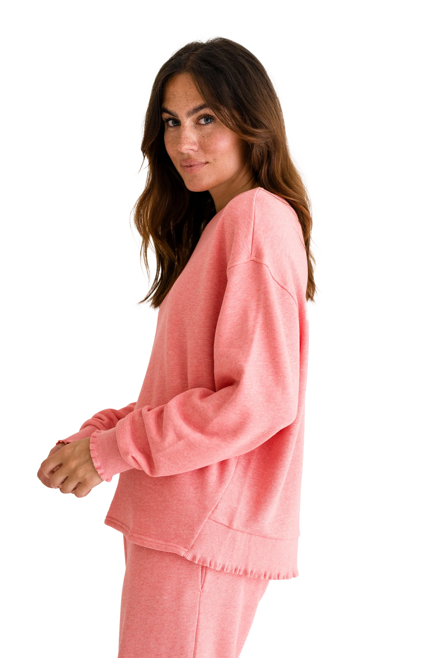 Melange Sweatshirt Rose