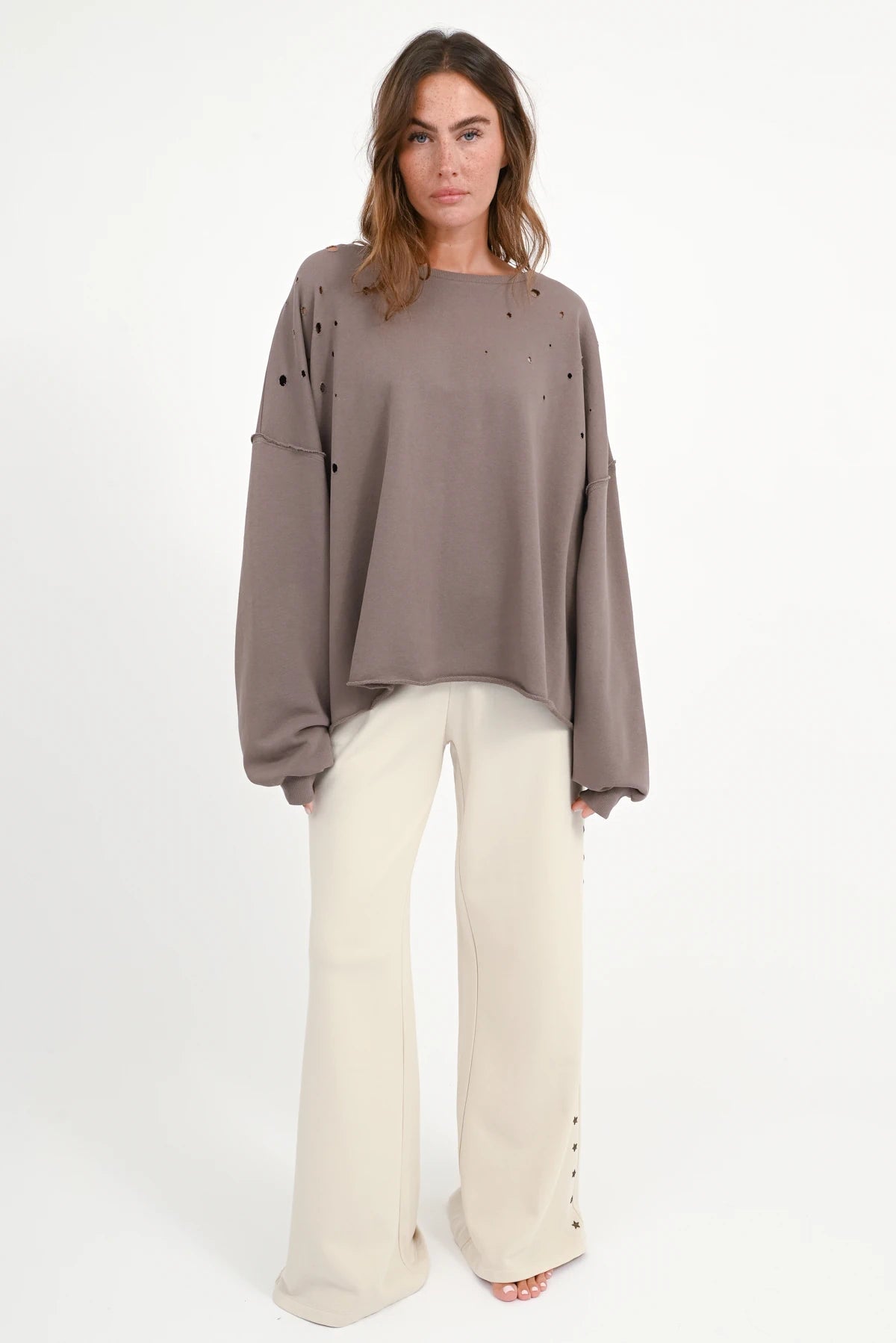 Sweat-shirt Bira oversize avec écusson au dos - Prêt