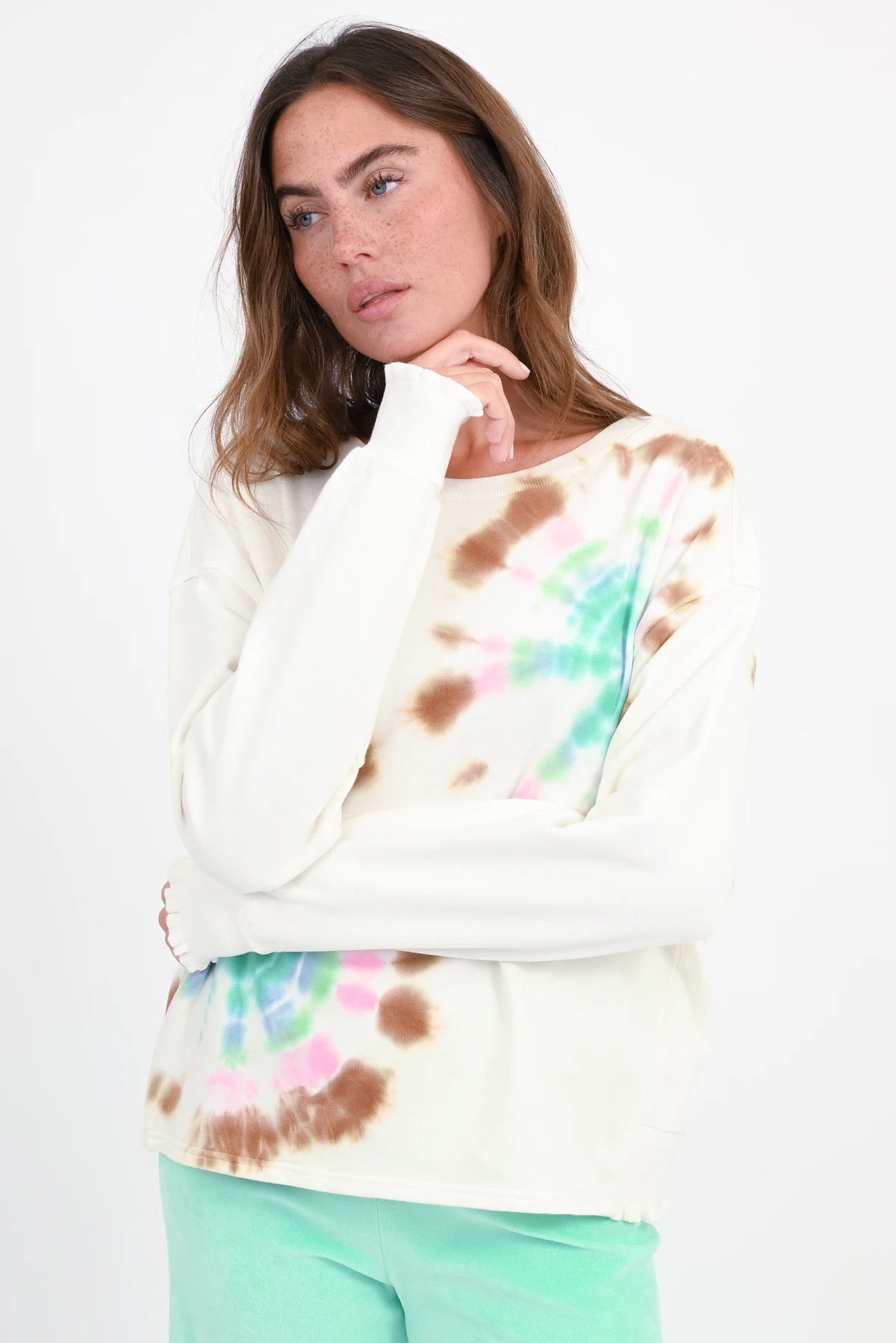 Sweat-shirt Rose Batik - Prêt à porter