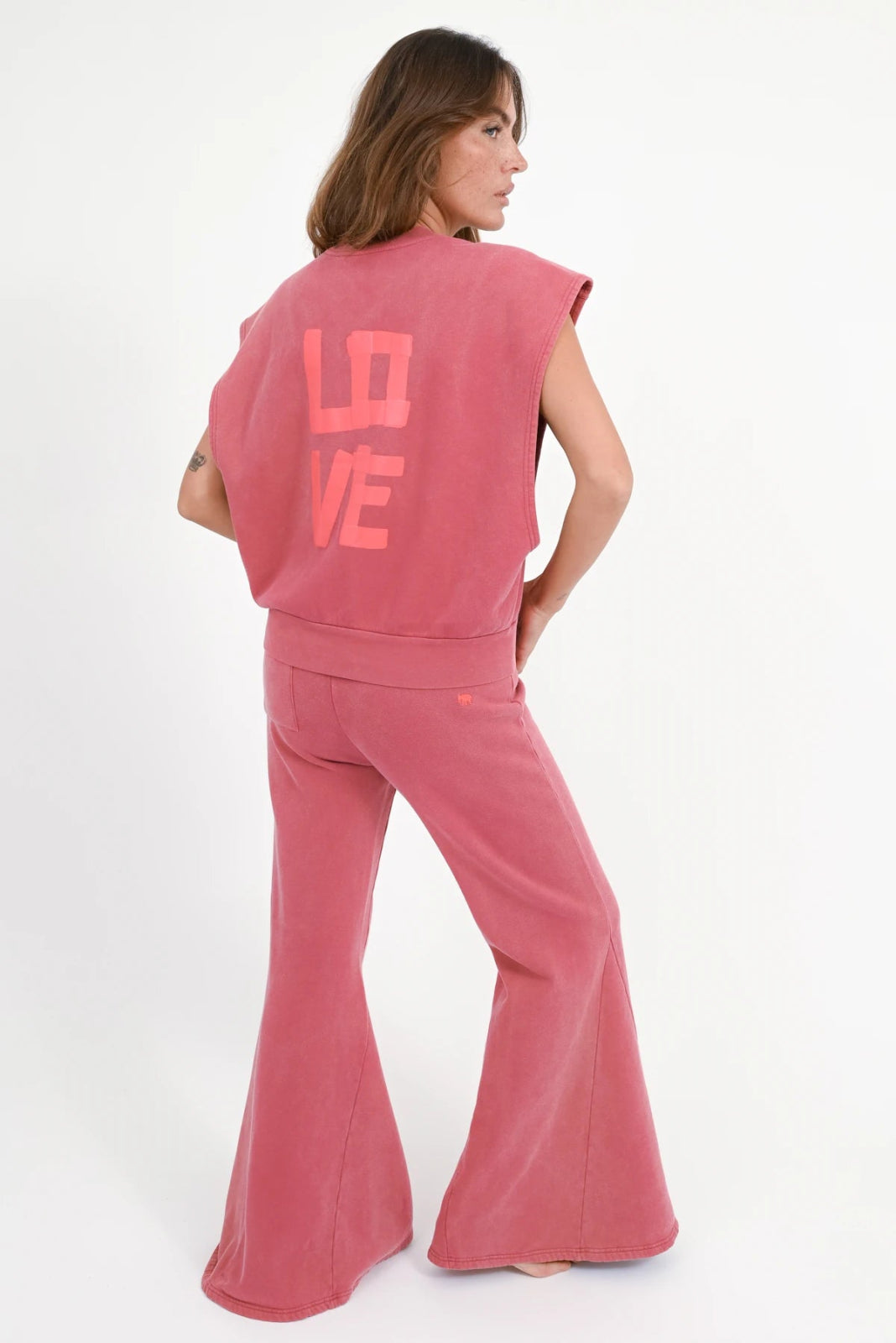 Ärmelloses Sweatshirt mit LOVE - Print Kanpa - Love Joy Victory