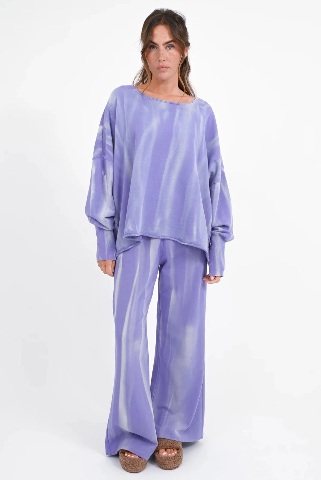 Batik Sweatshirt mit Print - und Stickerei Hilda - Love Joy Victory