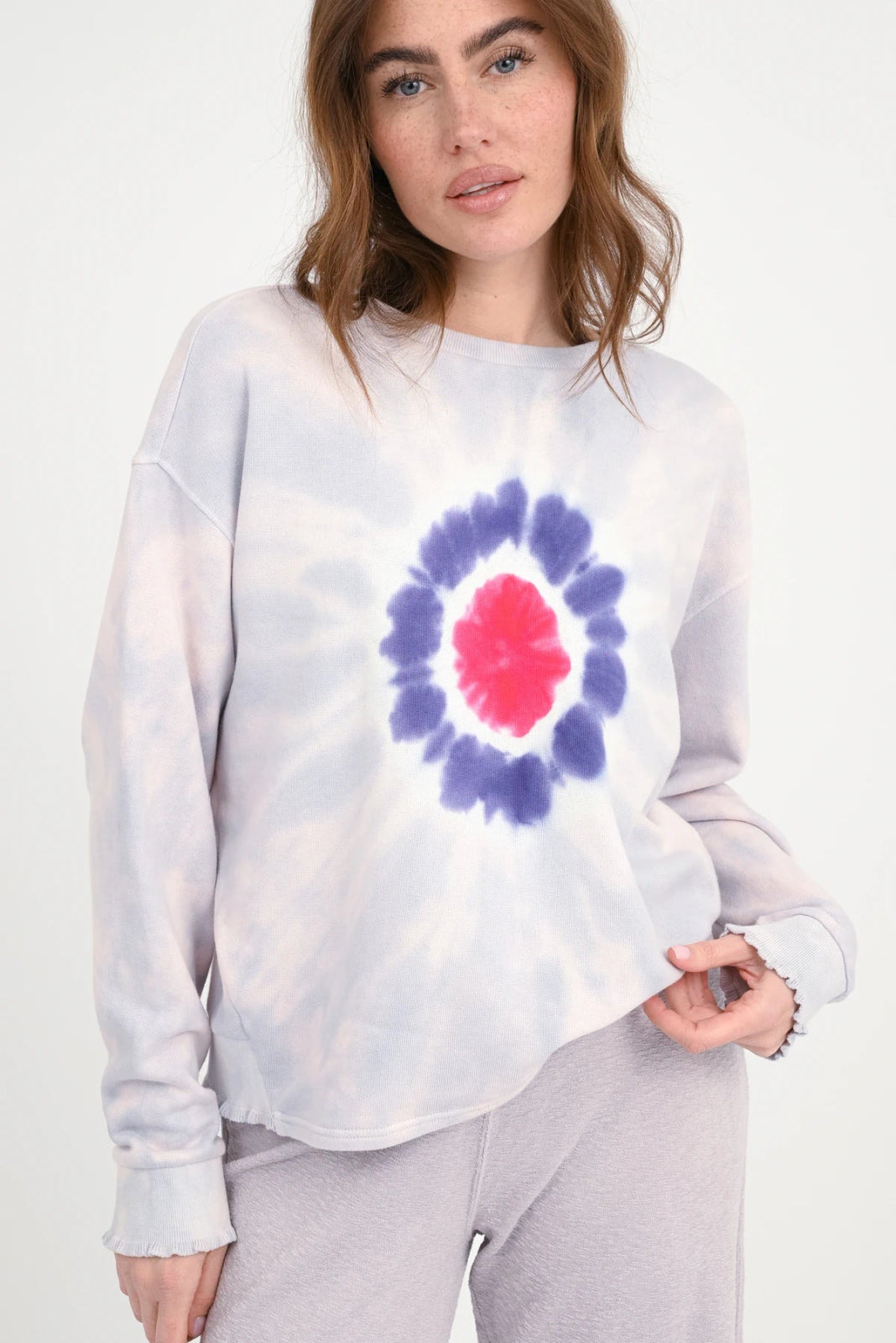 Batik Sweatshirt Rose - Love Joy Victory