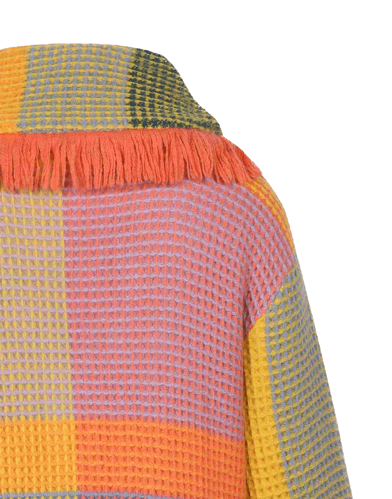 Bunter Wollstrickmantel - Love Joy Victory