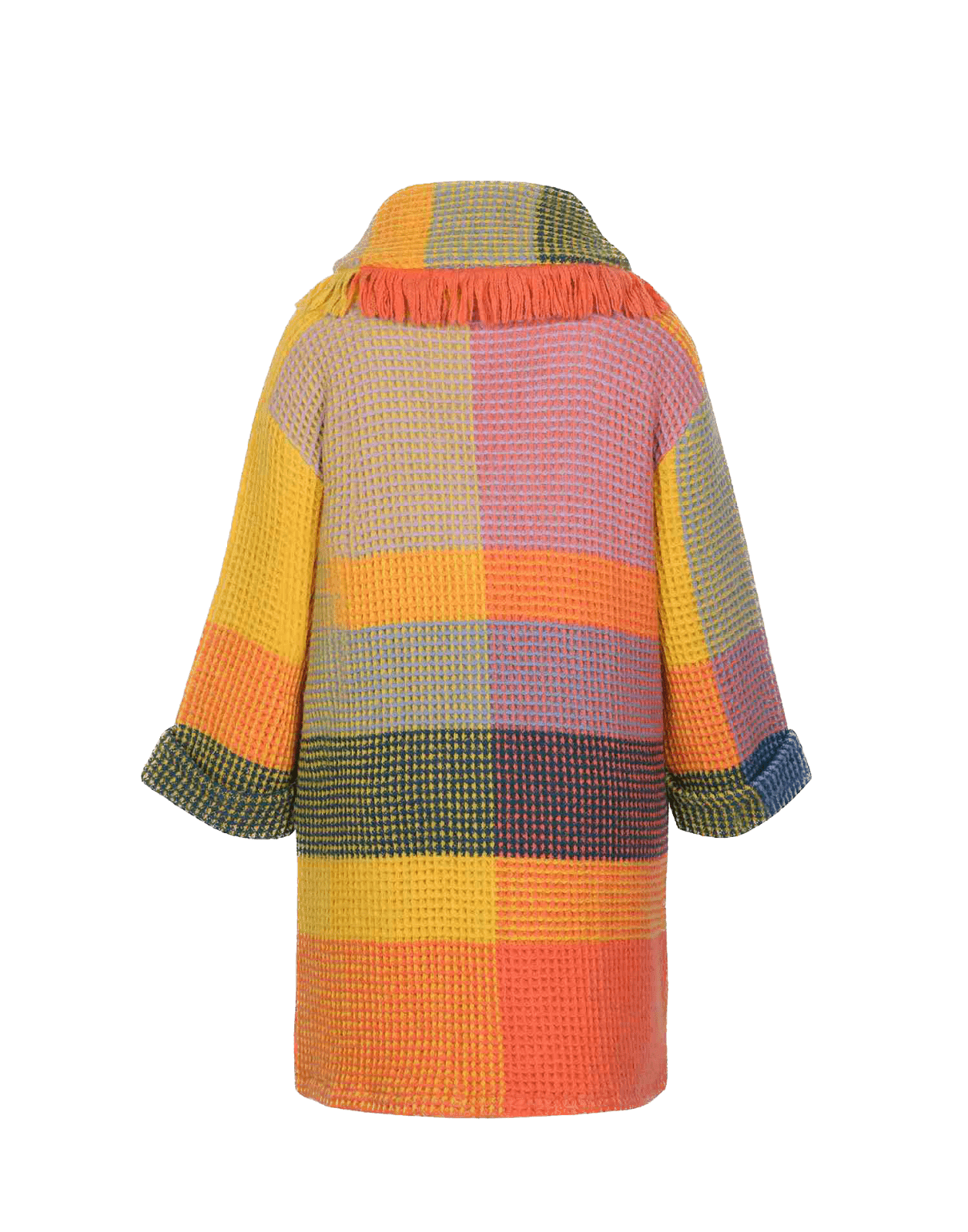 Bunter Wollstrickmantel - Love Joy Victory