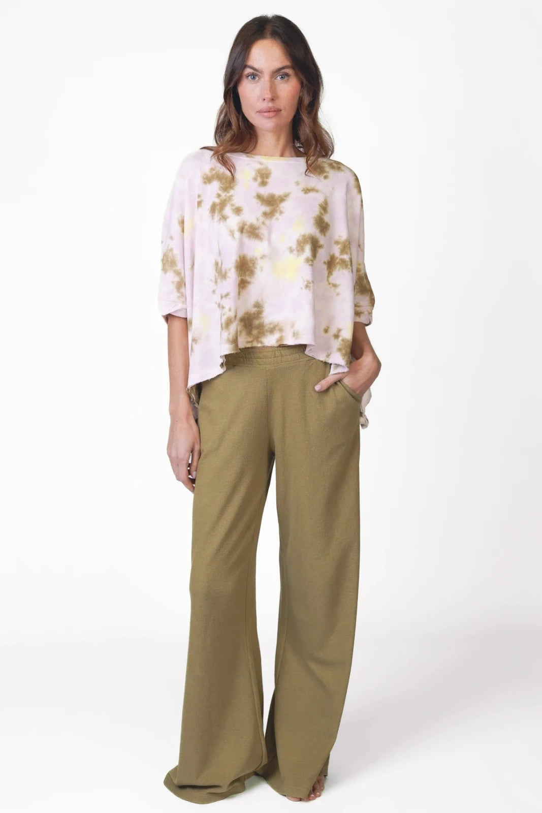 Cropped Sweatshirt Tie & Dye - Driva - Love Joy Victory