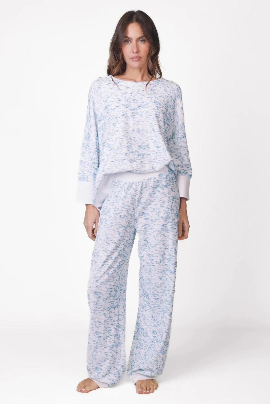 Frotte Sweatshirt Allover - Print Tulli - Love Joy Victory