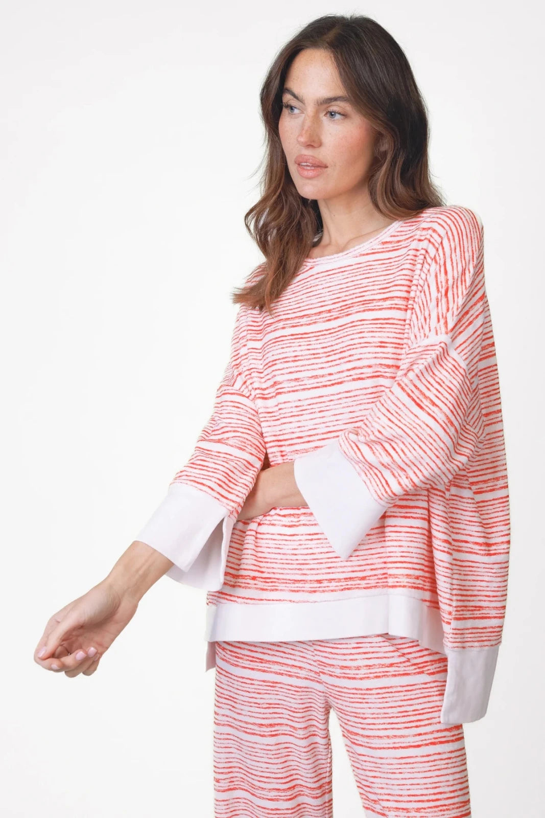 Frotte Sweatshirt Allover - Print Tulli - Love Joy Victory