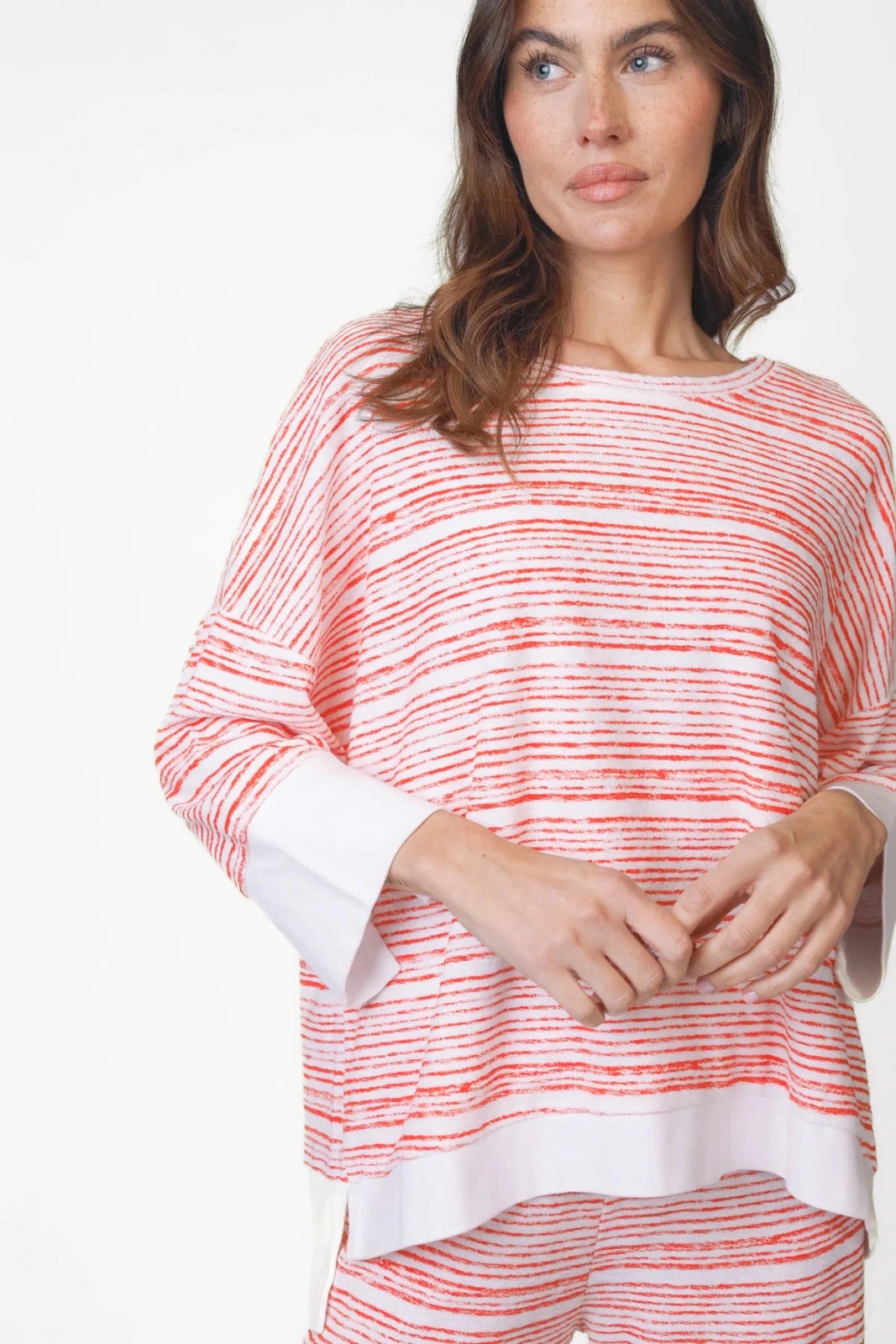 Frotte Sweatshirt Allover - Print Tulli - Love Joy Victory