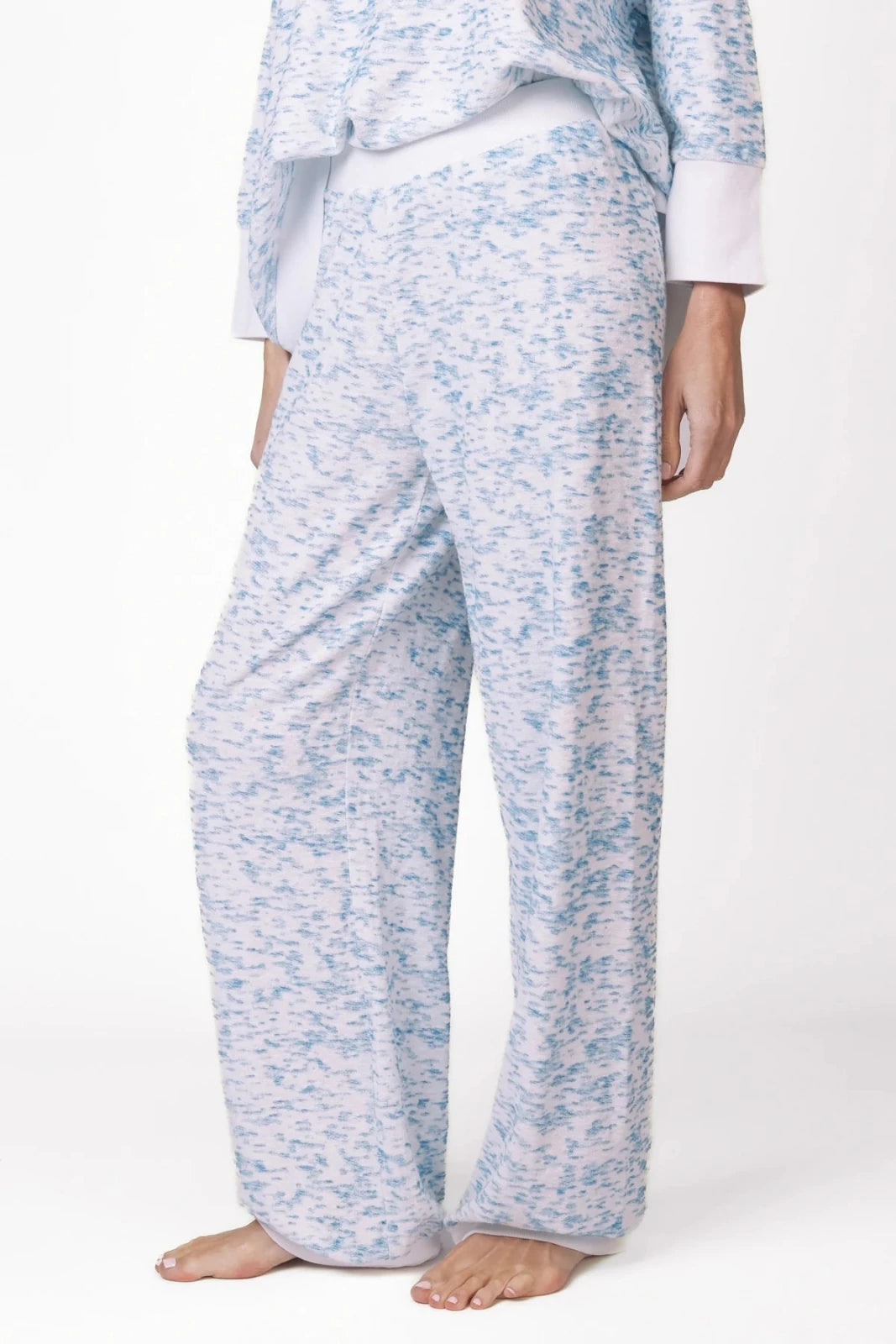 Frottee Sweathose mit Allover - Print Perry - Love Joy Victory