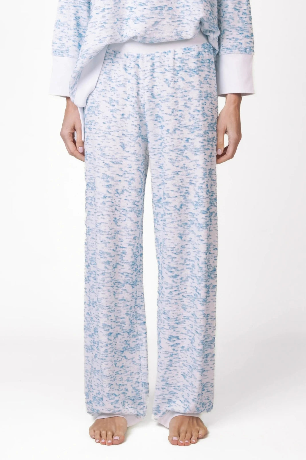 Frottee Sweathose mit Allover - Print Perry - Love Joy Victory