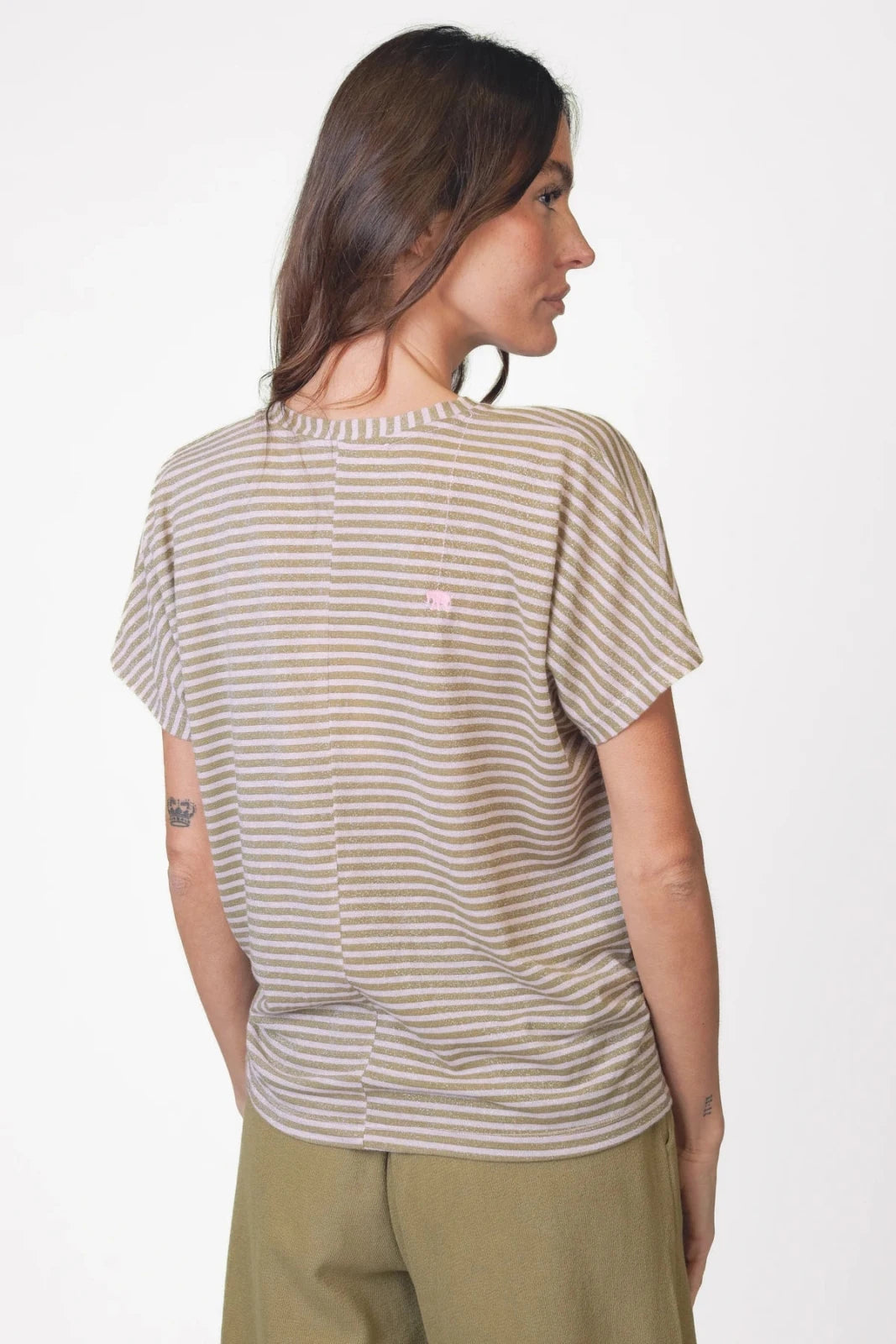 Gestreiftes T-Shirt mit Lurex – Pamayu - Love Joy Victory