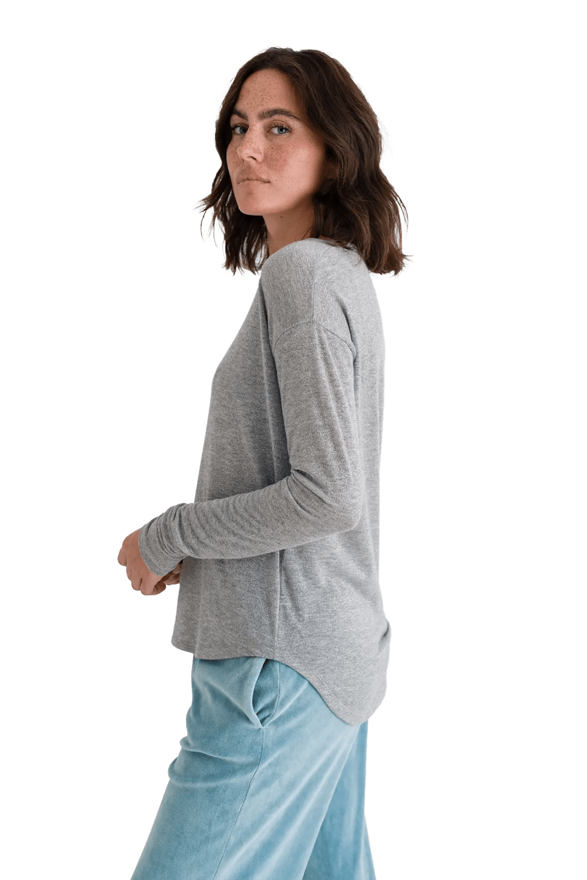Glitter Langarmshirt Alania - Love Joy Victory