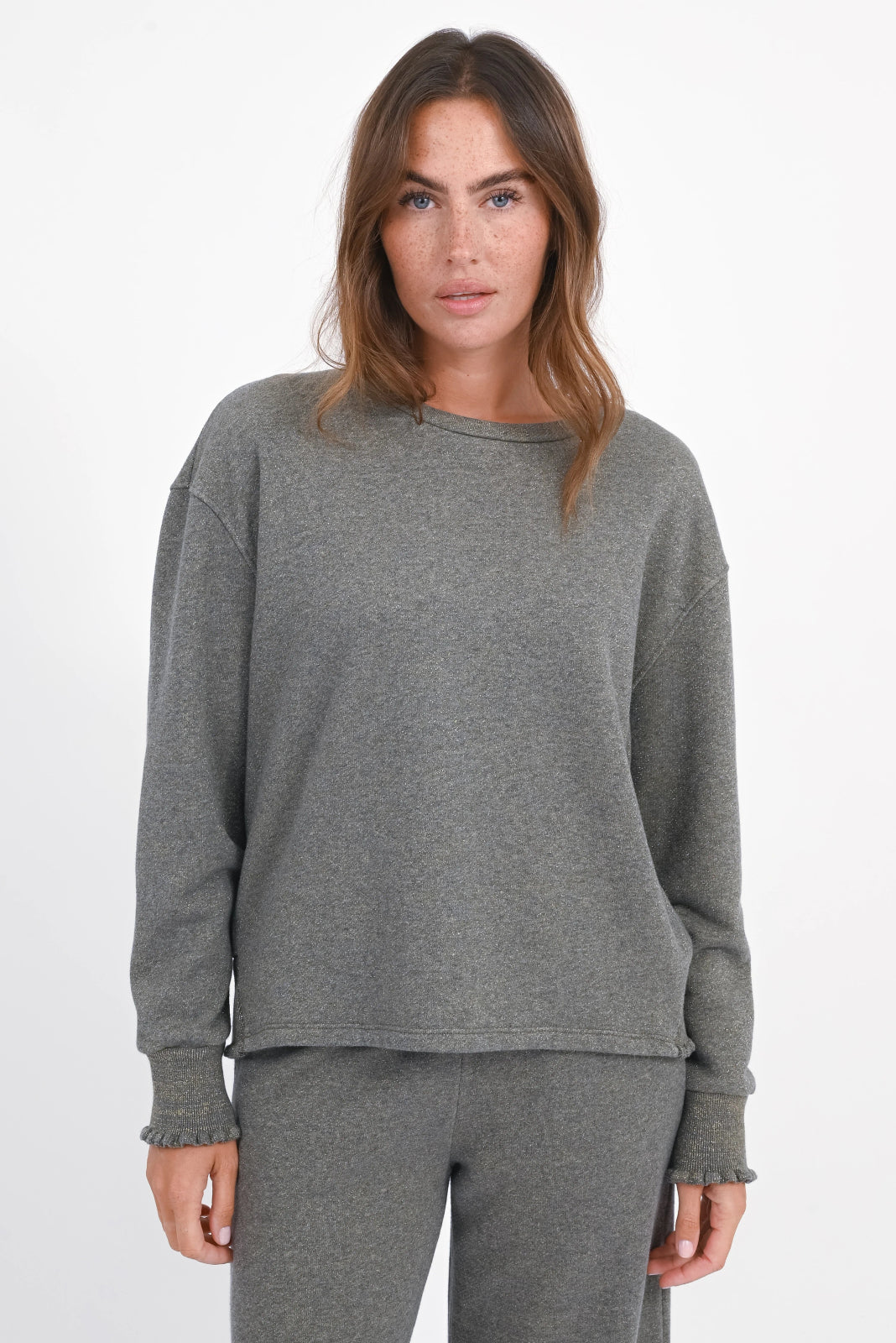 Glitter Sweatshirt Rose - Love Joy Victory