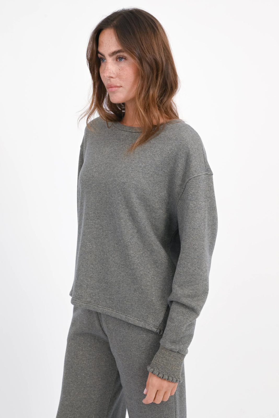 Glitter Sweatshirt Rose - Love Joy Victory