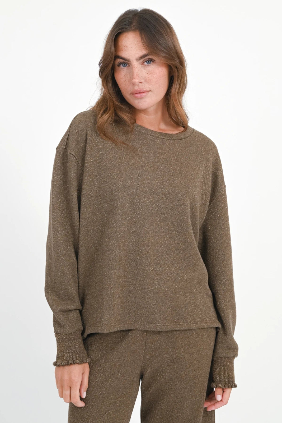 Glitter Sweatshirt Rose - Love Joy Victory