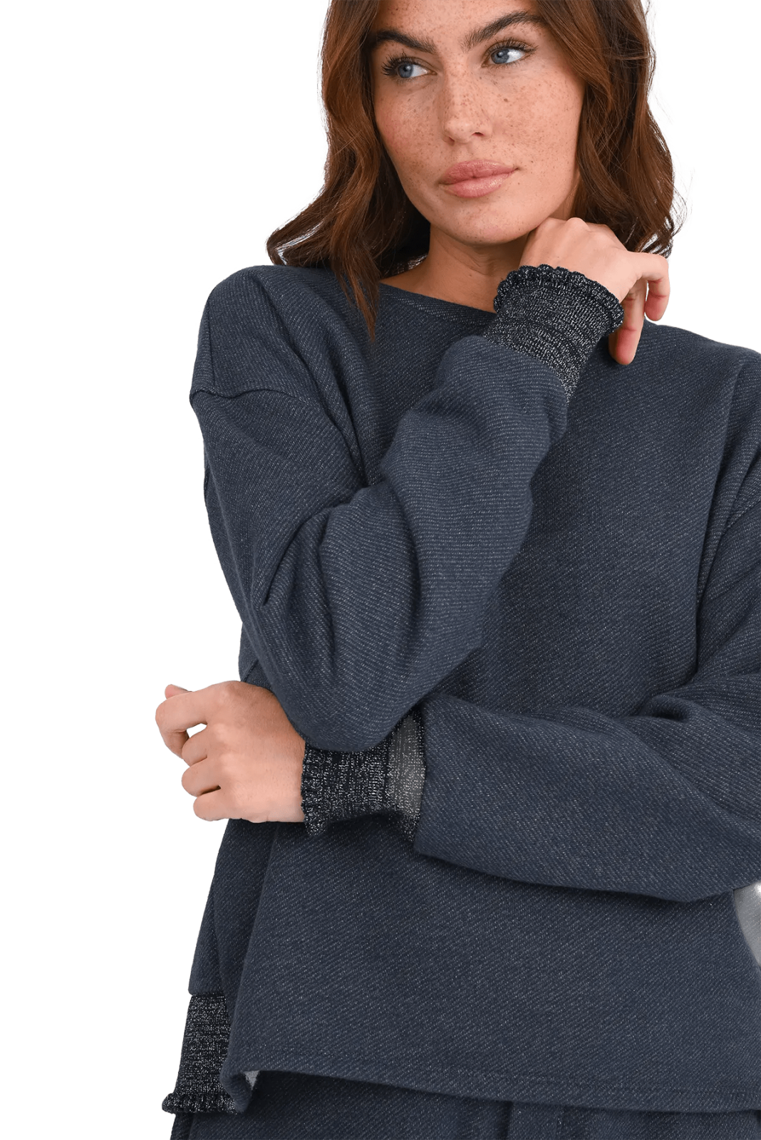 Glitter Sweatshirt Rose - Love Joy Victory