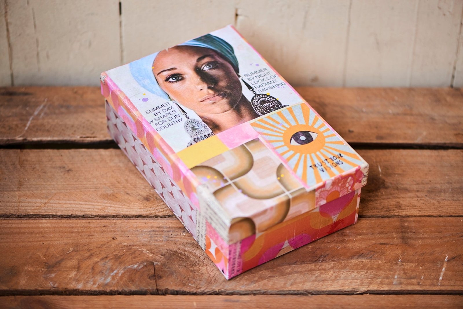 Handgefertigte Boxen mit Deckel - Love Joy Victory