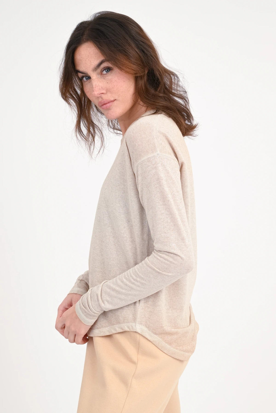 Langarmshirt Glitter Alania - Love Joy Victory