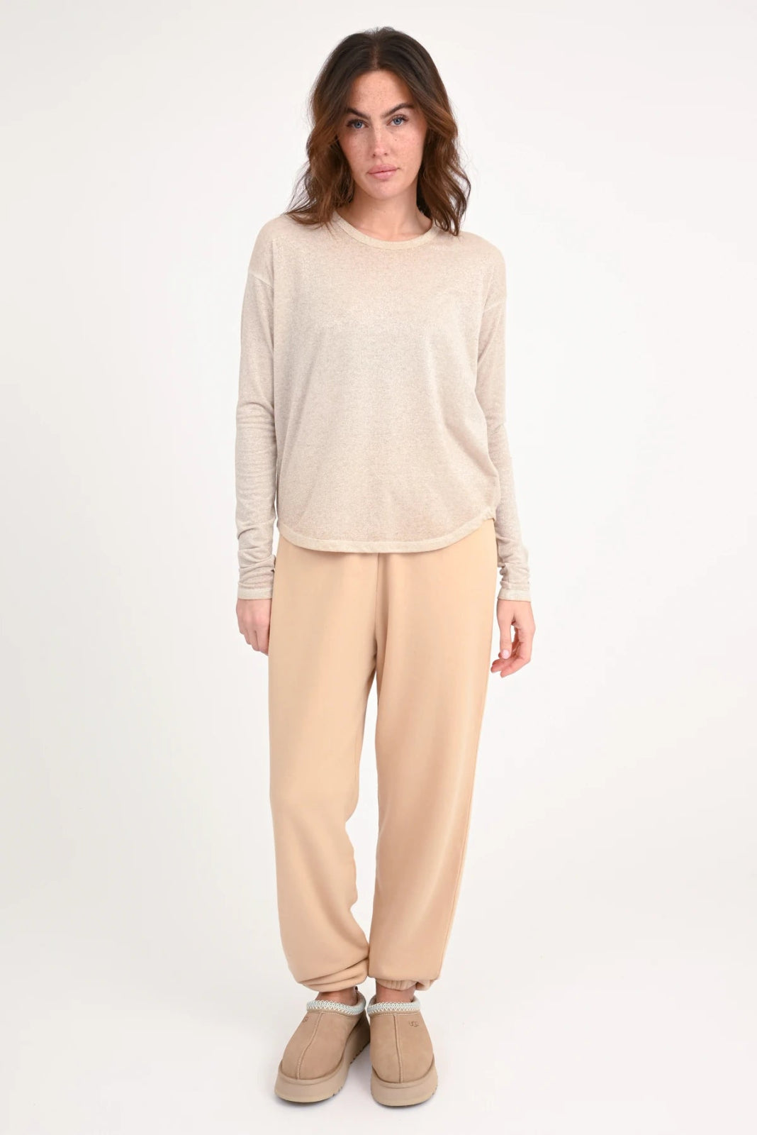 Langarmshirt Glitter Alania - Love Joy Victory