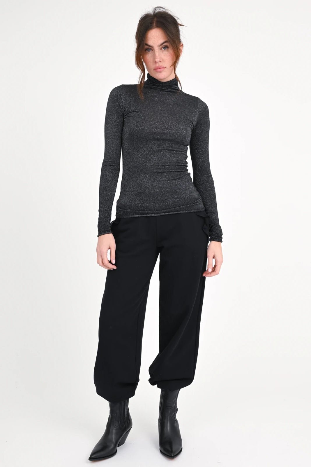Langarmshirt mit Rollkragen Glitter Agena - Love Joy Victory