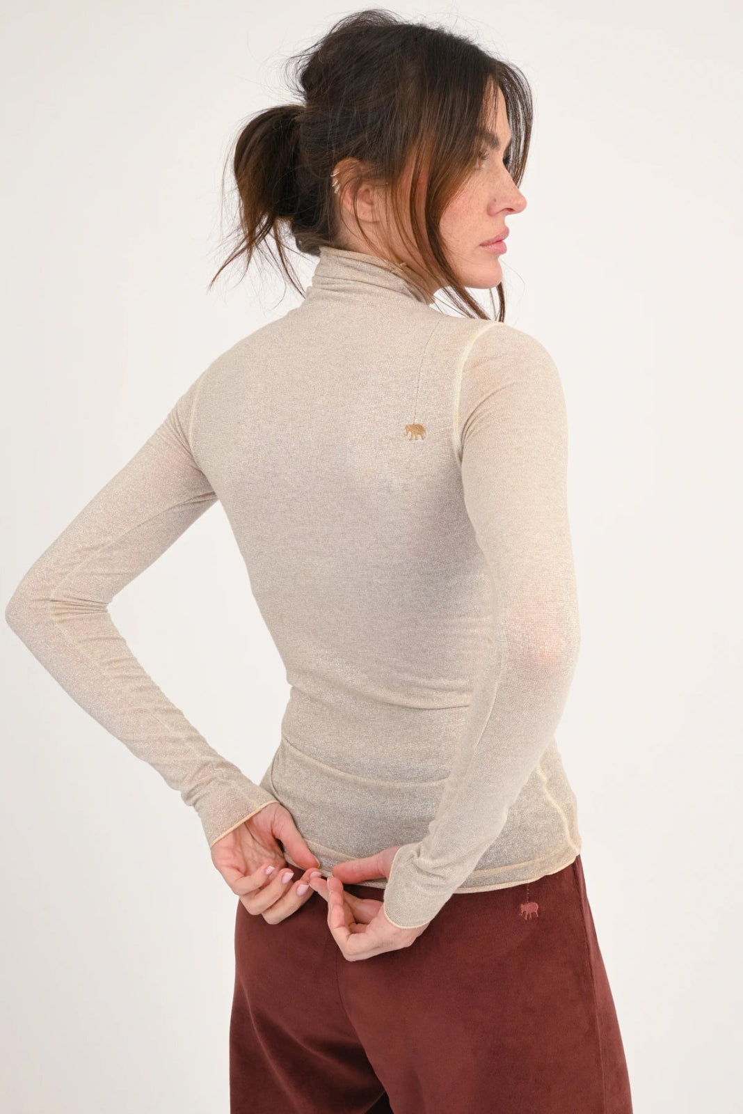 Langarmshirt mit Rollkragen Glitter Agena - Love Joy Victory