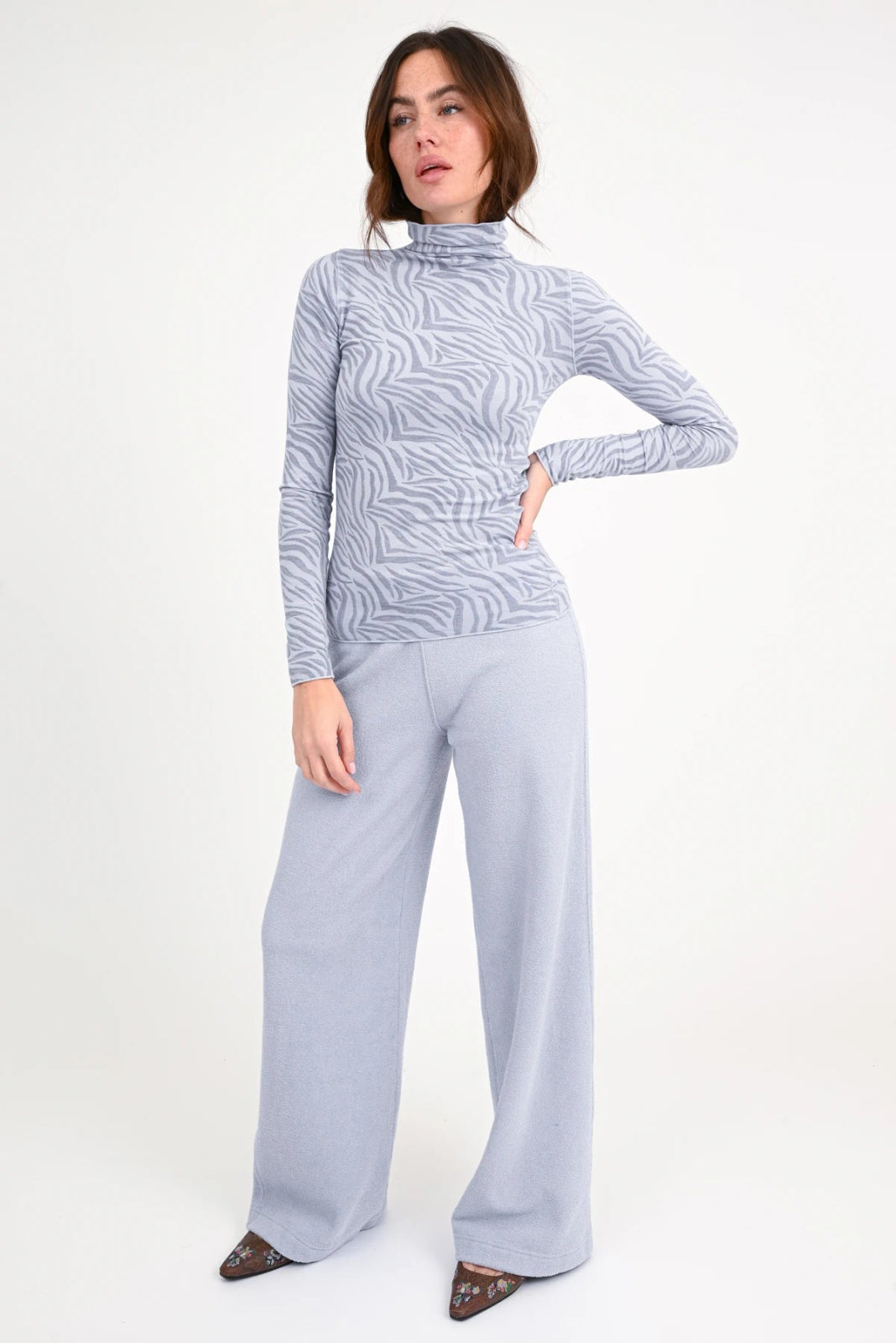 Langarmshirt mit Rollkragen Print Agena - Love Joy Victory