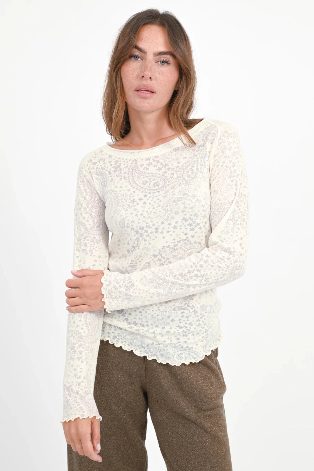 Langarmshirt Paisley - Muster Ambrose - Love Joy Victory