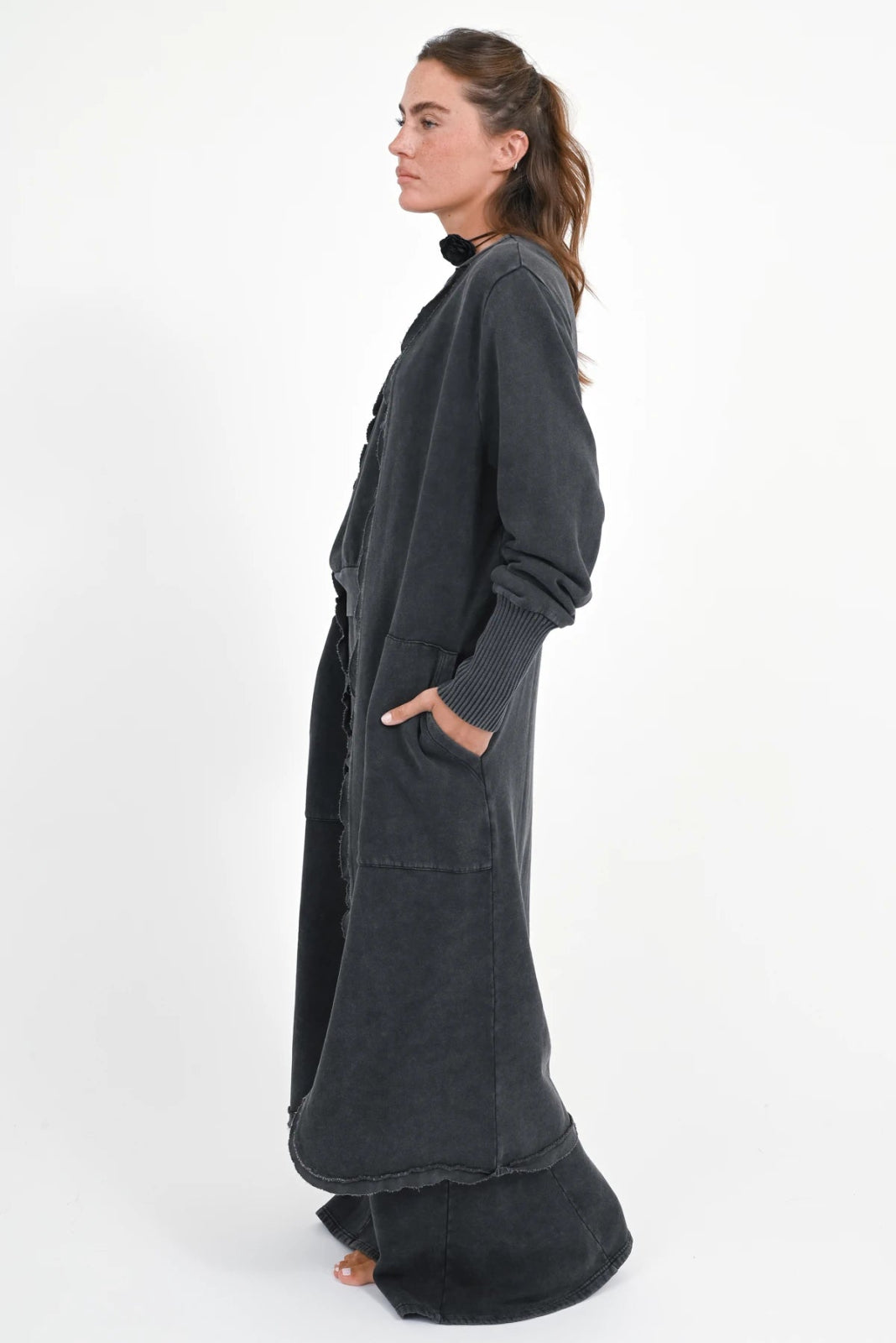 Langer Sweatmantel mit Herz - Print Zanthus - Love Joy Victory