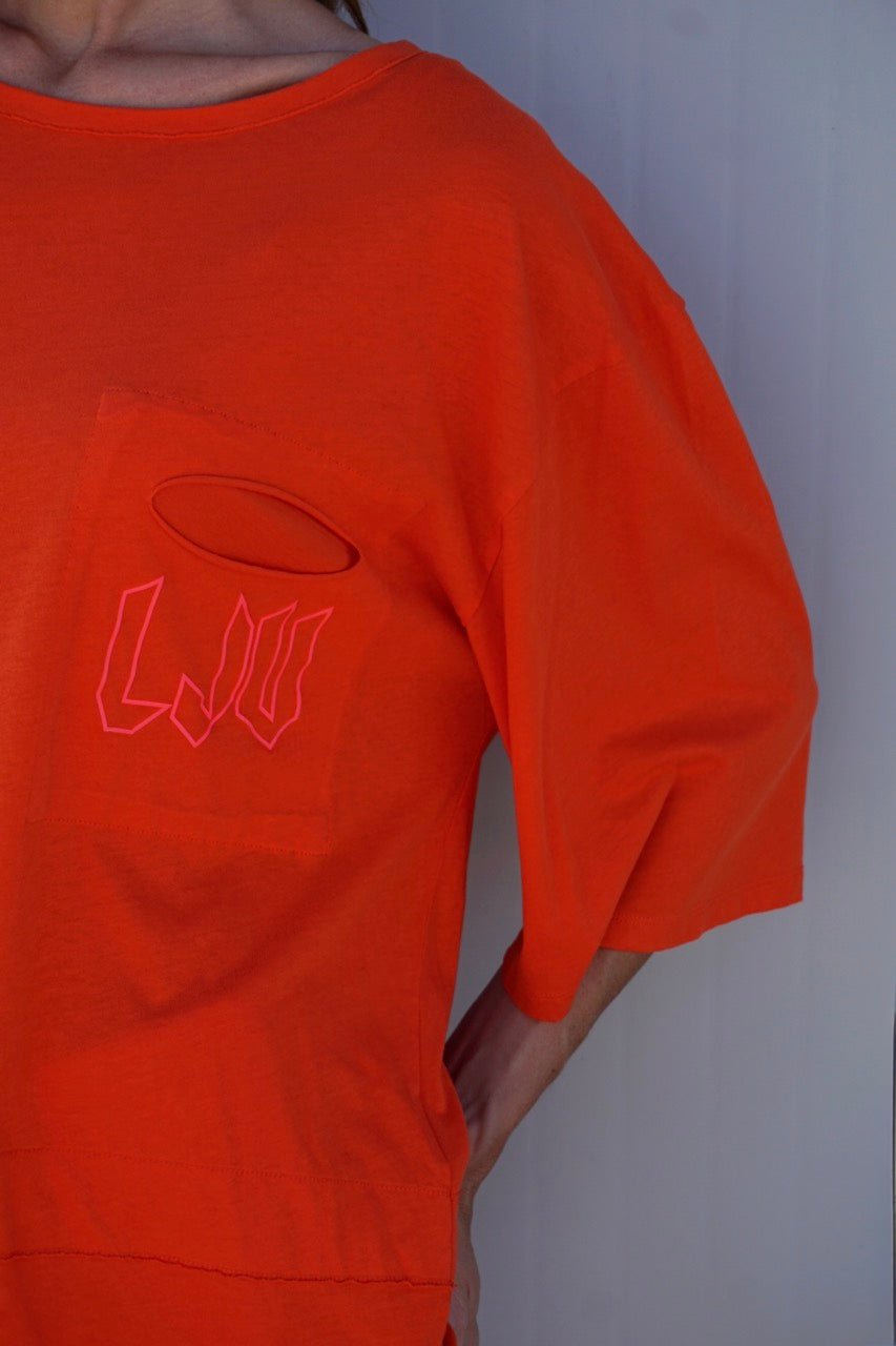 Oversize T-Shirt mit Logo-Print Klette - Love Joy Victory