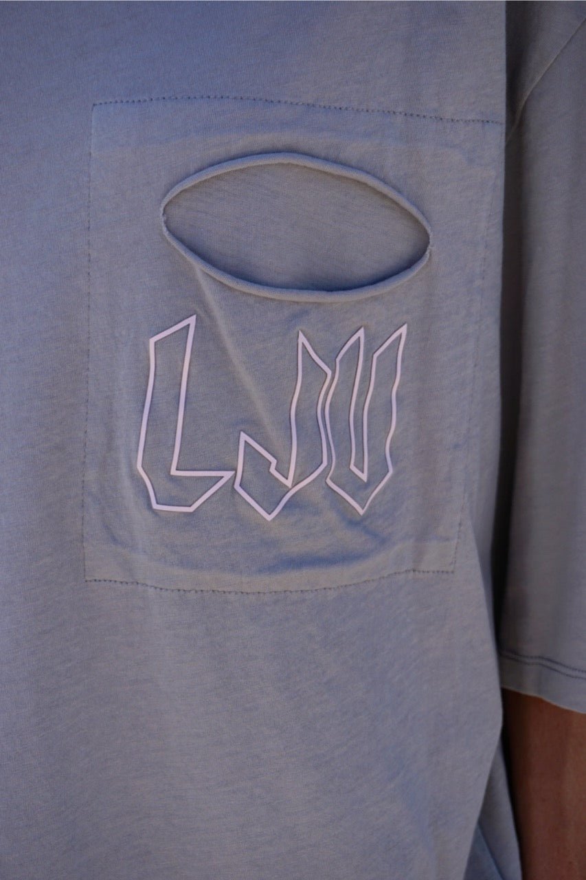 Oversize T-Shirt mit Logo-Print Klette - Love Joy Victory