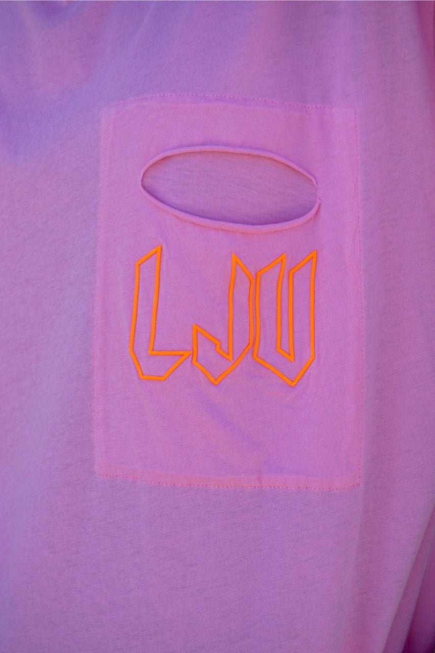 Oversize T-Shirt mit Logo-Print Klette - Love Joy Victory
