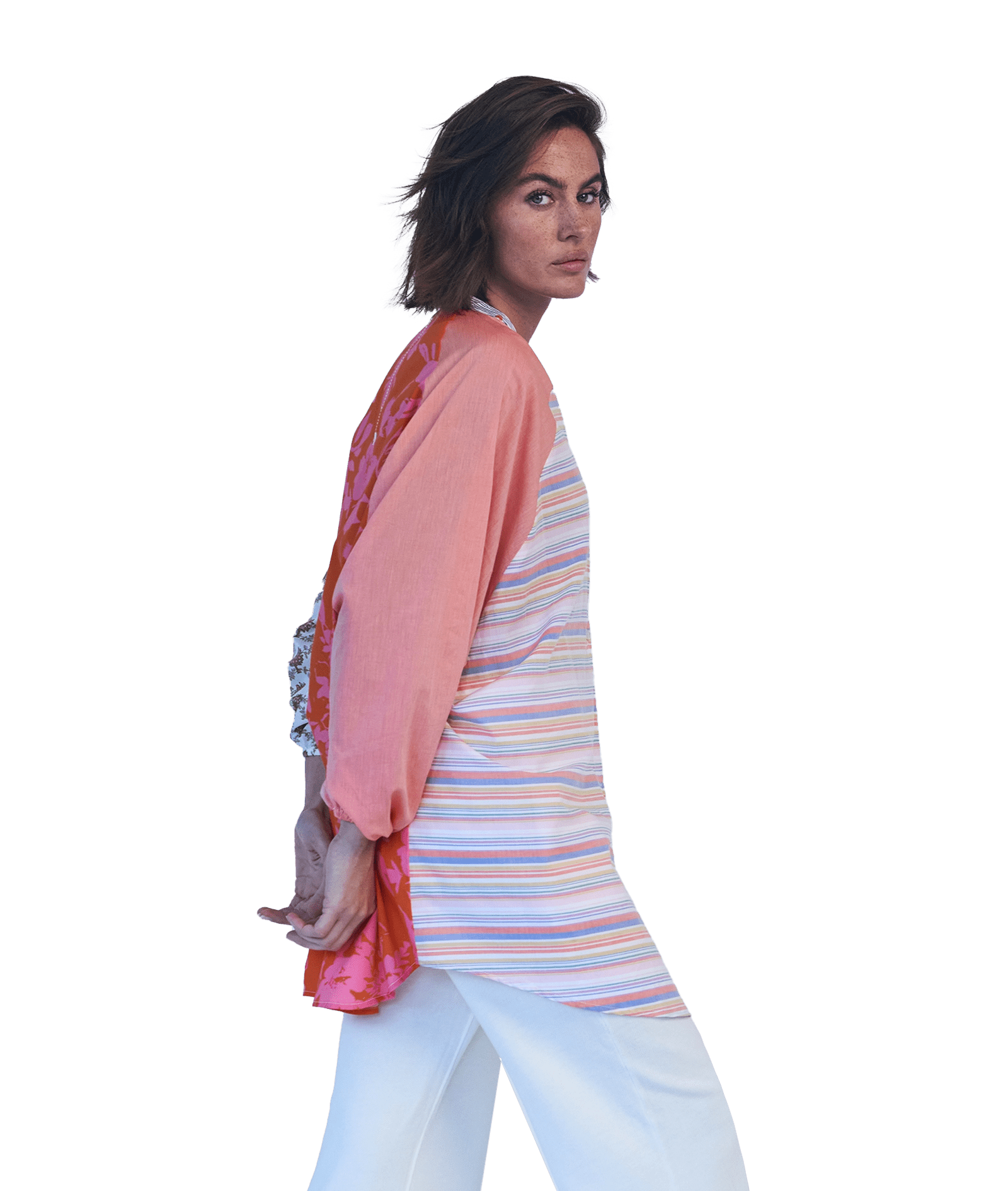 RE - BIRTH PATCHWORK BLUSE PEONIA - Love Joy Victory