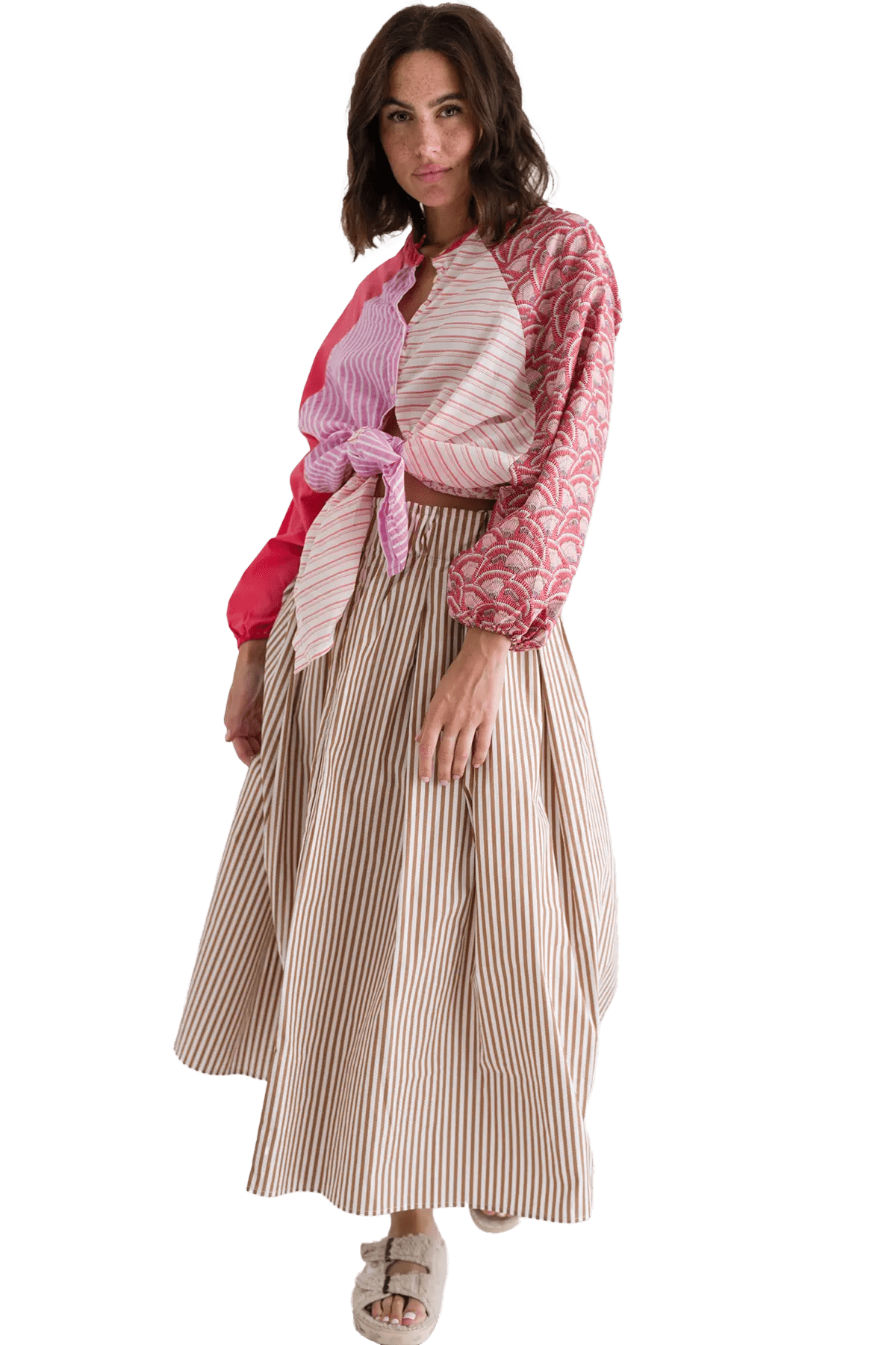 RE - BIRTH PATCHWORK BLUSE PEONIA - Love Joy Victory