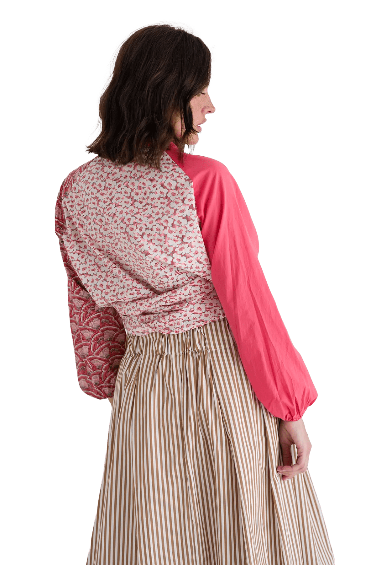 RE - BIRTH PATCHWORK BLUSE PEONIA - Love Joy Victory