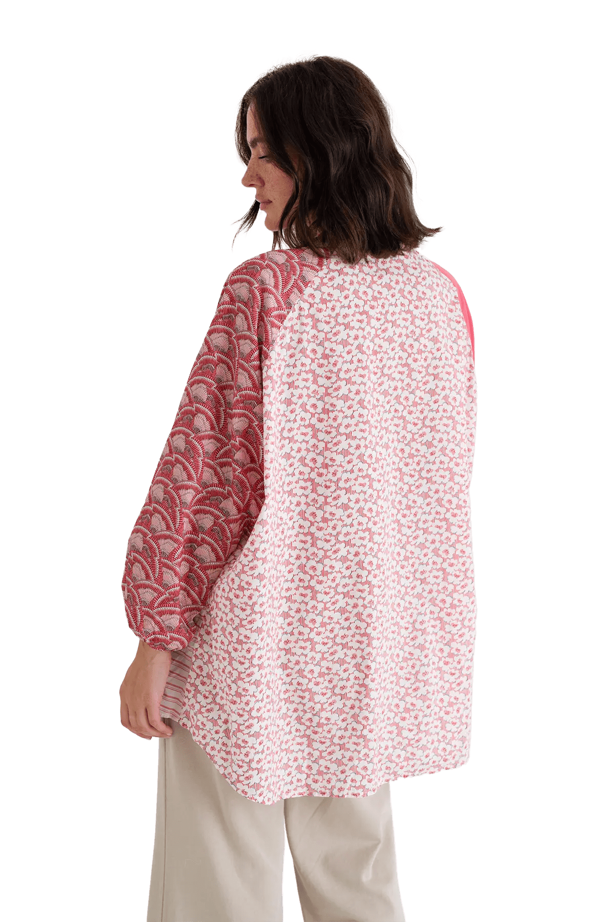 RE - BIRTH PATCHWORK BLUSE PEONIA - Love Joy Victory