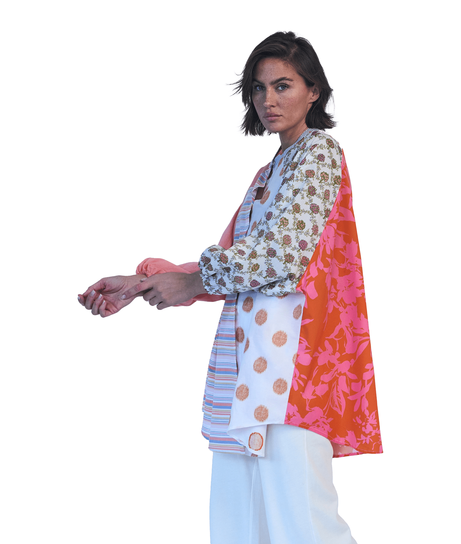 RE - BIRTH PATCHWORK BLUSE PEONIA - Love Joy Victory