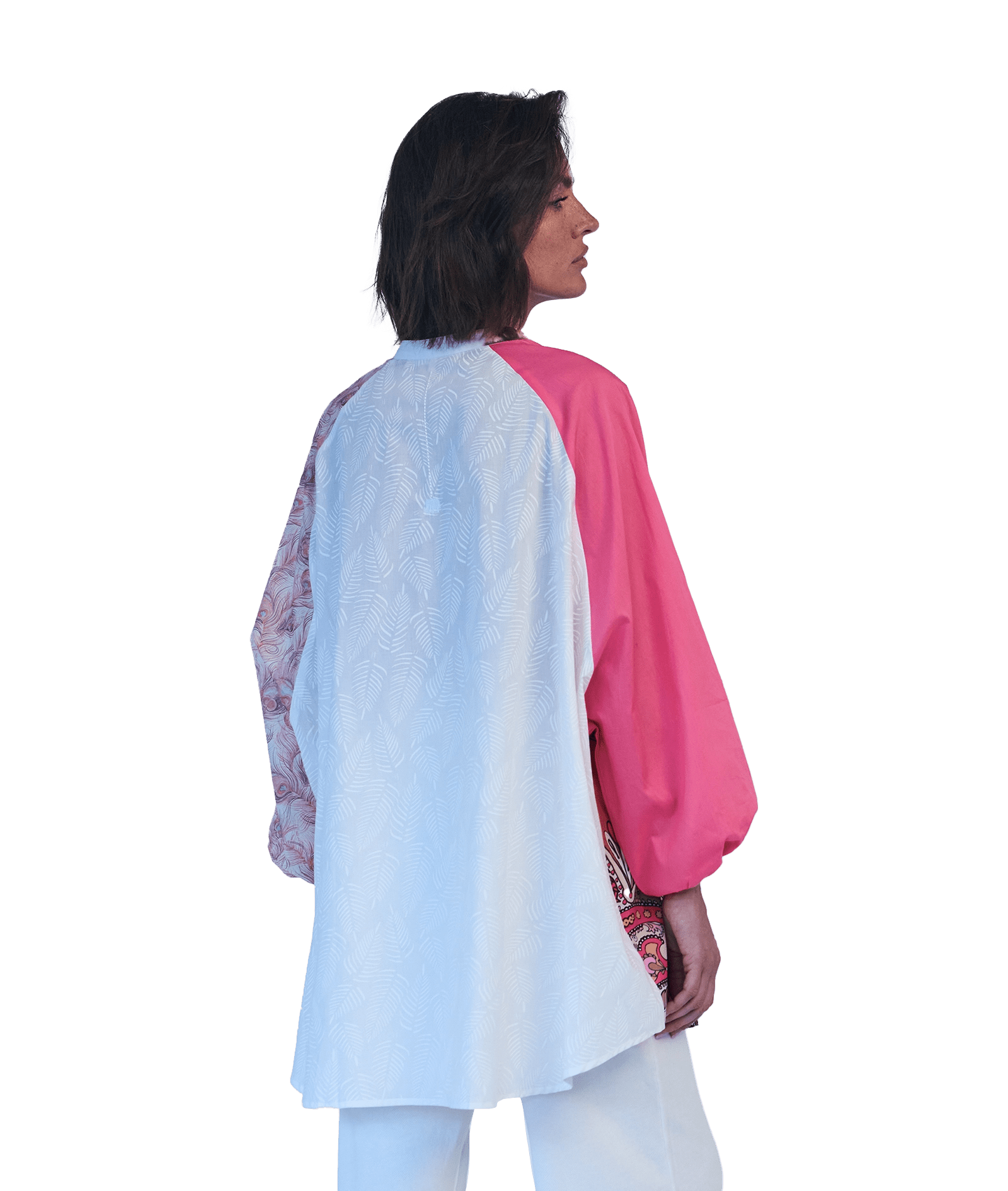 RE - BIRTH PATCHWORK BLUSE PEONIA - Love Joy Victory