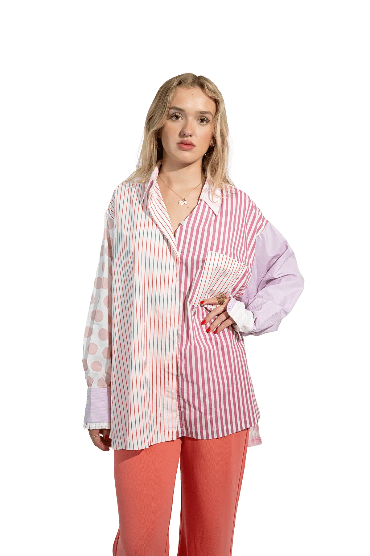 RE - BIRTH PATCHWORK BLUSE Strelitza - Love Joy Victory