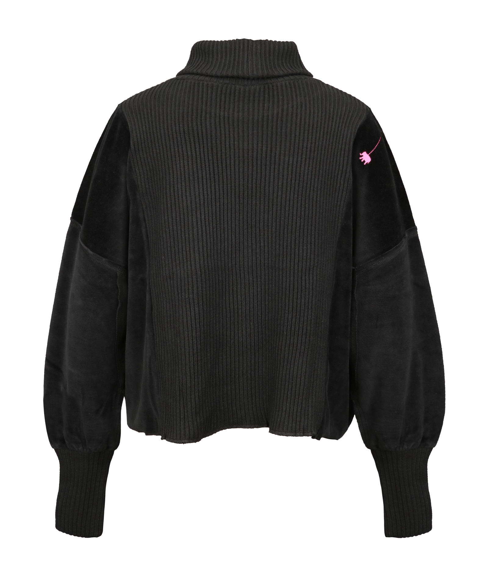 Rollkragenpullover aus Strick und Velvet Vega - Love Joy Victory