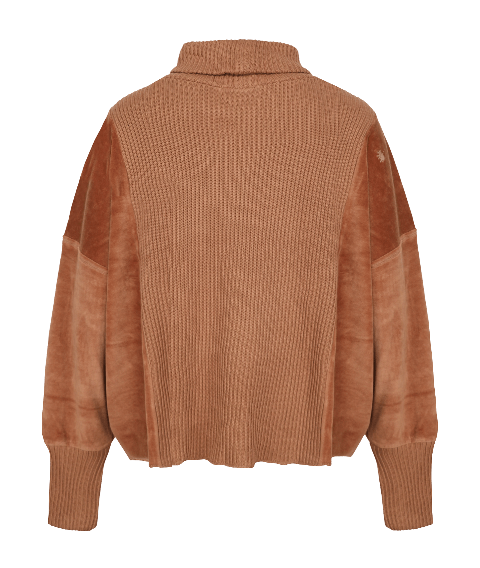 Rollkragenpullover mit Velvet und Strick Vega - Love Joy Victory